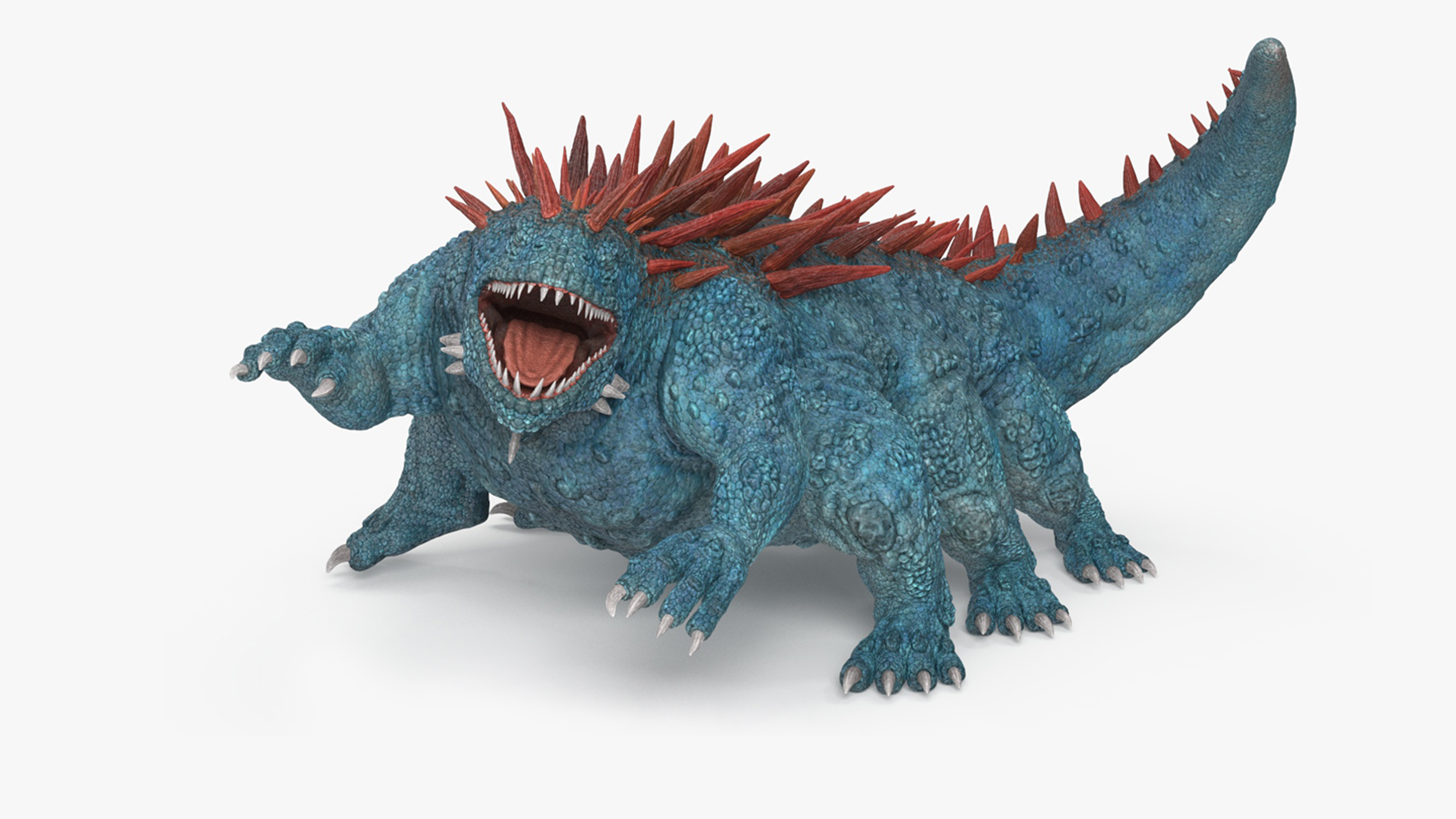3D model The Fantasy Creature Basilisk Rigged for Cinema 4D