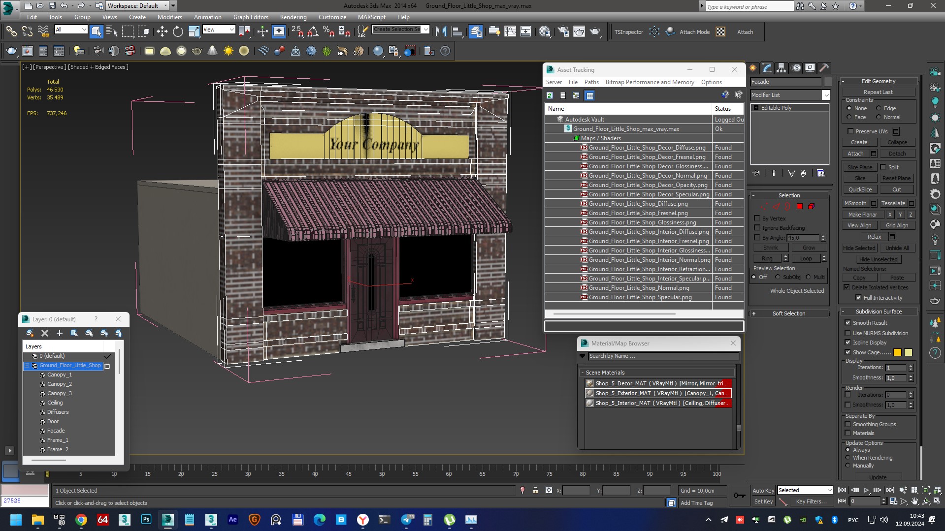 Ground Floor Little Shop 3D model