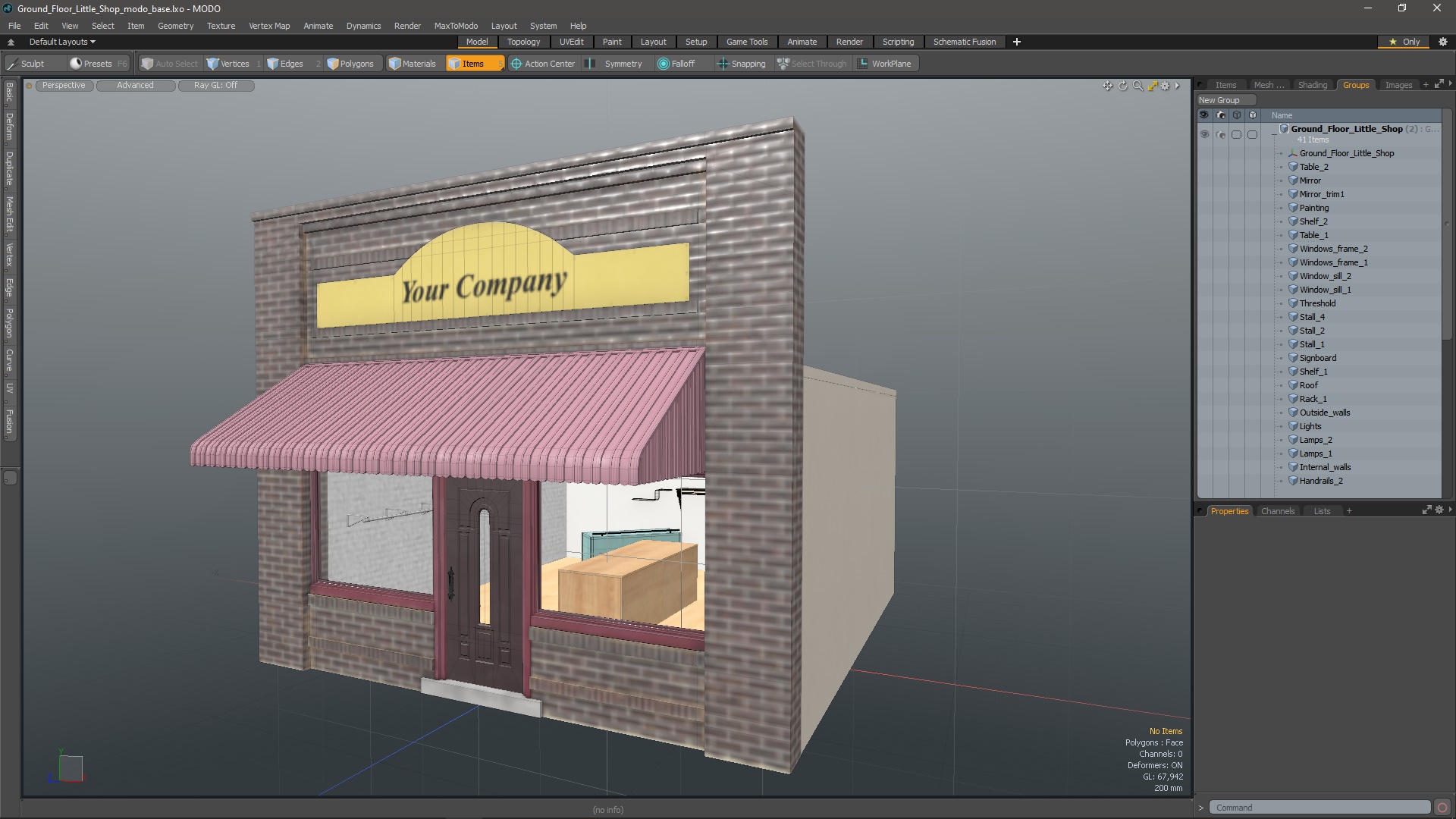 Ground Floor Little Shop 3D model