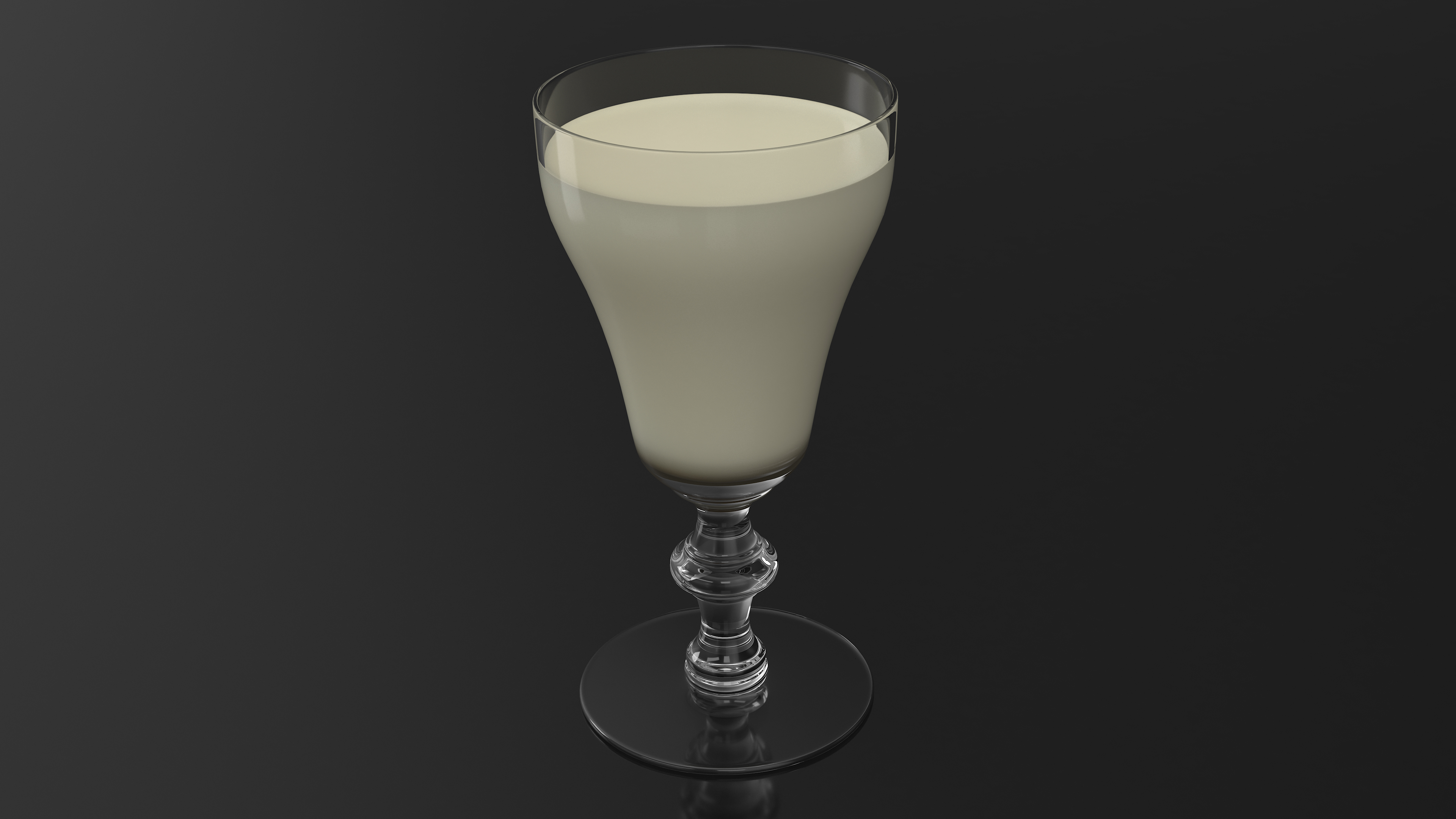 Eggnog Glass 3D