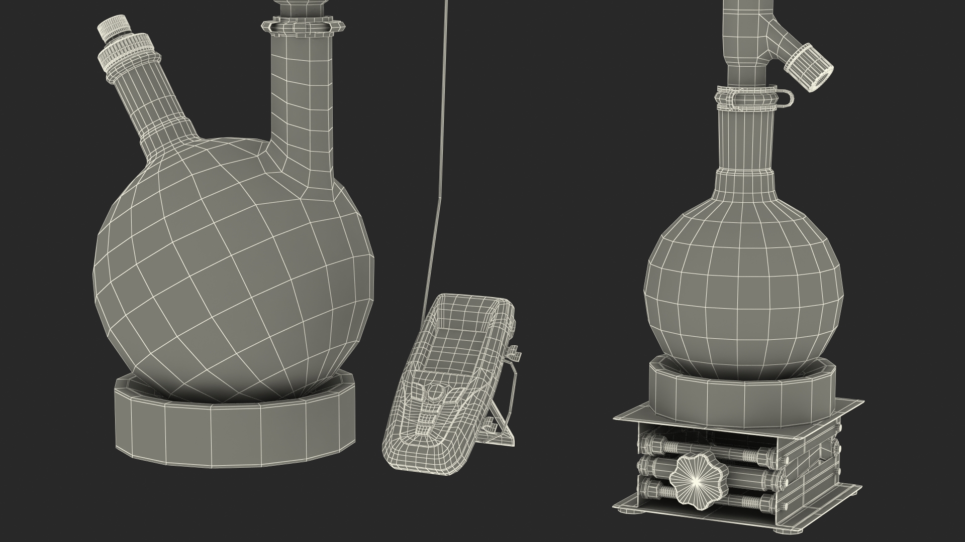 Distillation Kit With Thermometer Kangaroo 3D