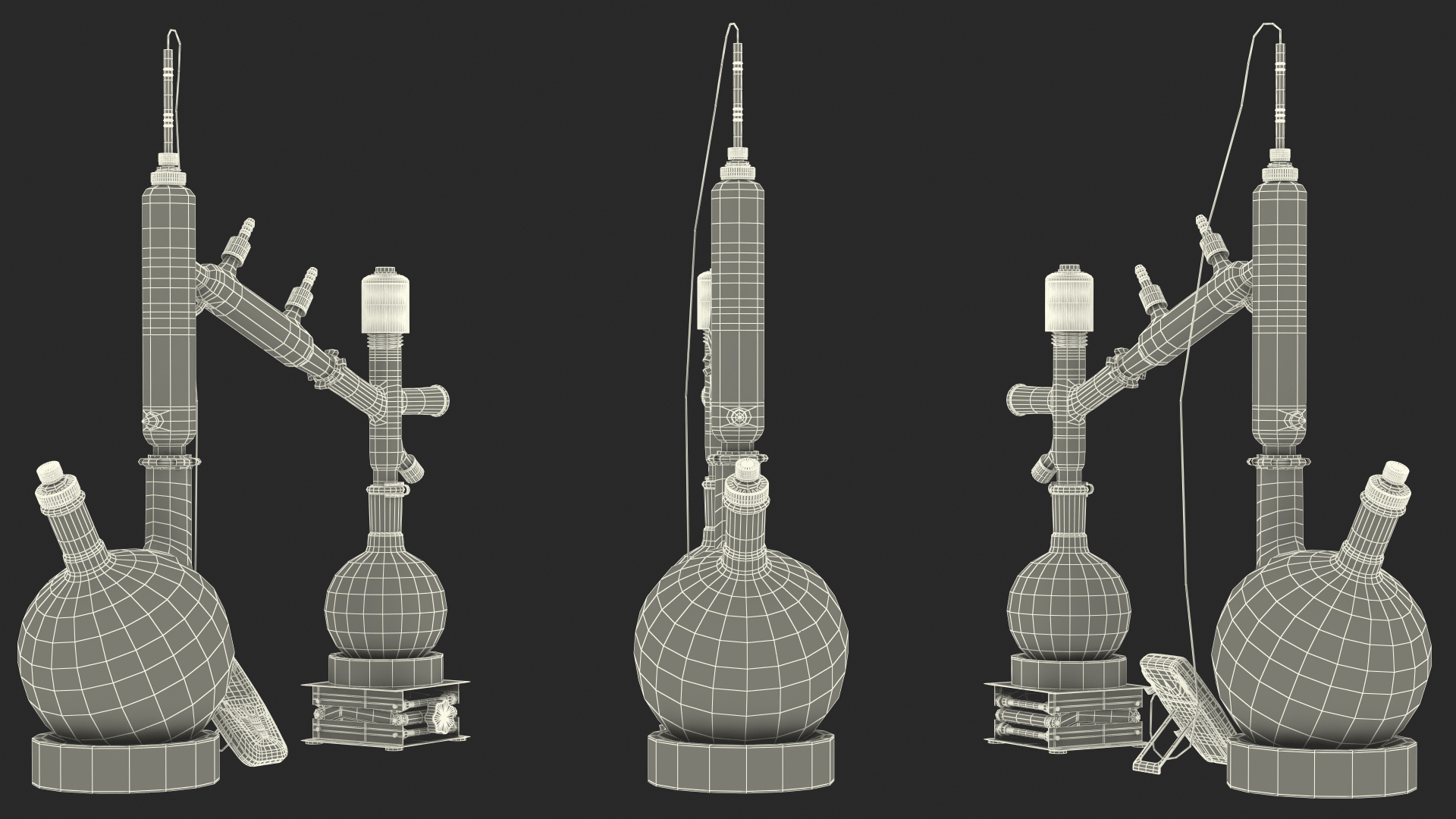 Distillation Kit With Thermometer Kangaroo 3D