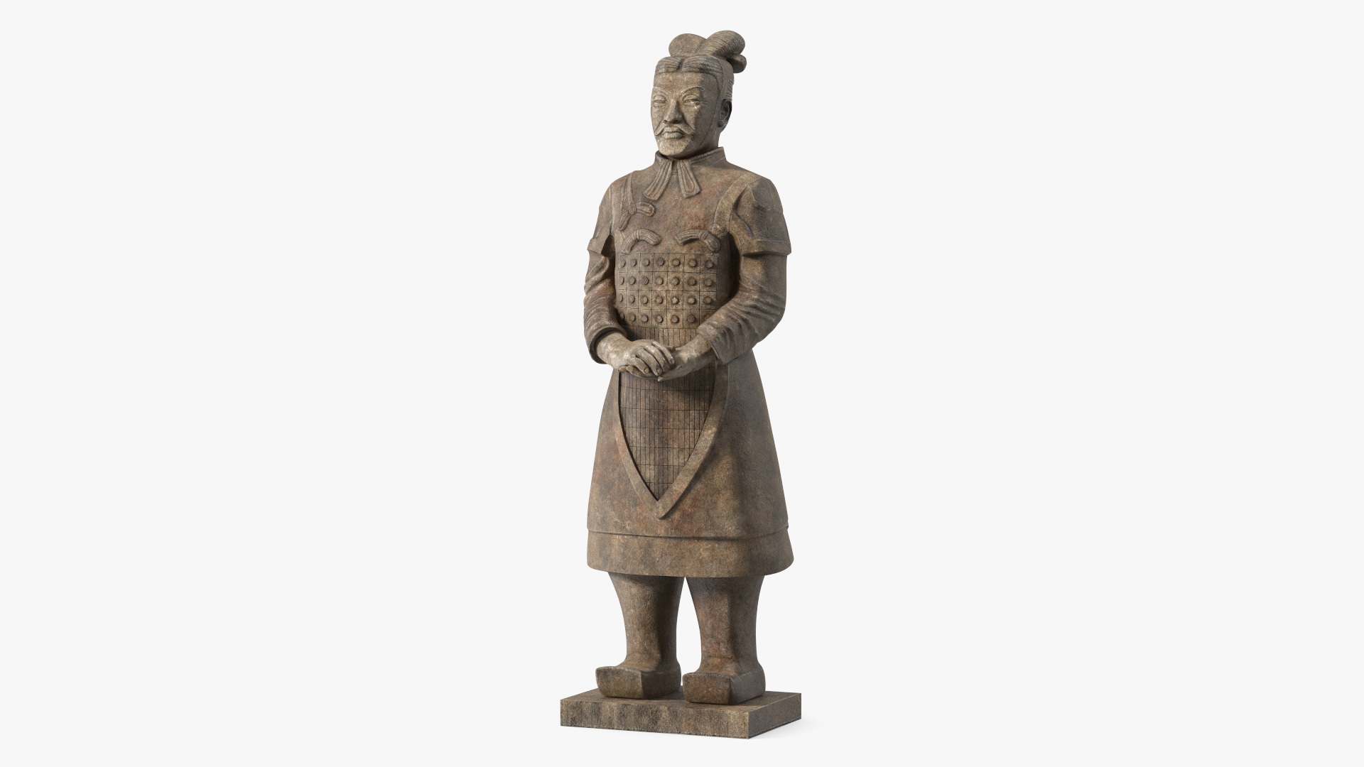 3D Aged Terracotta Warrior model