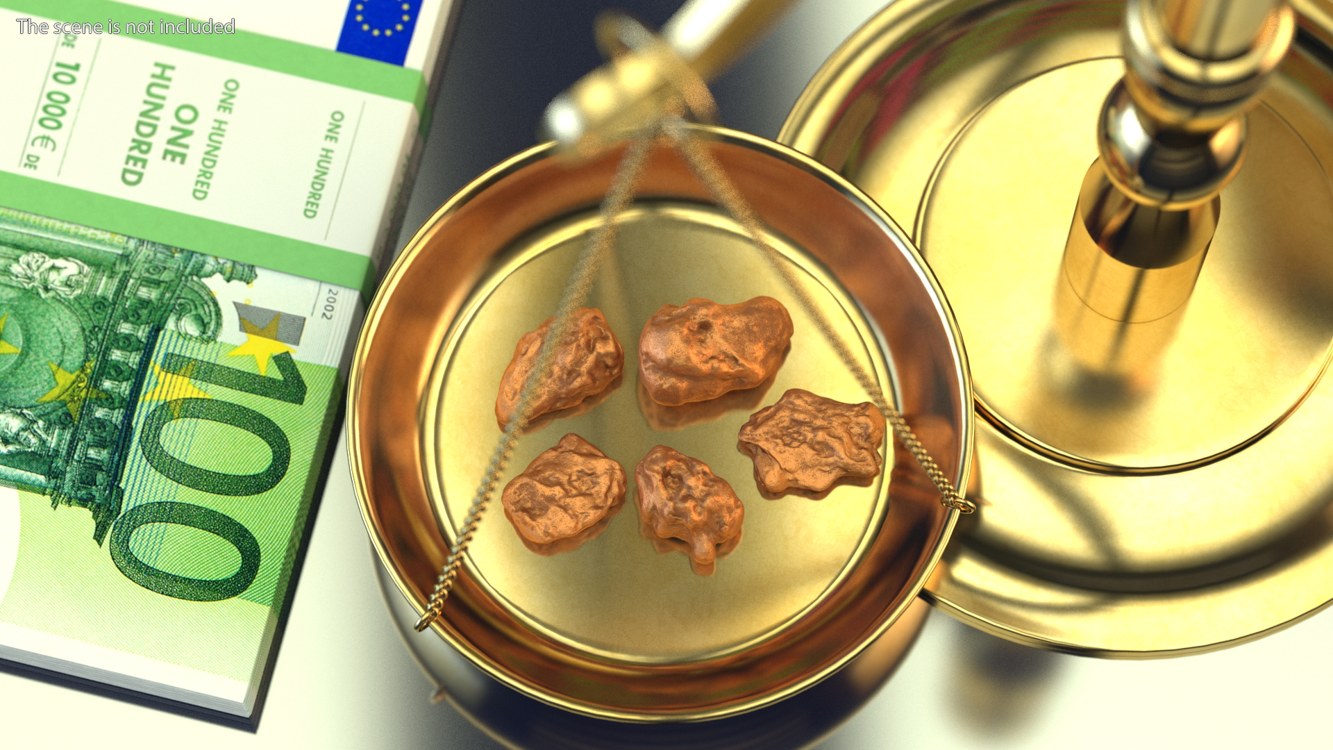 3D model Metallic Copper Small Minerals