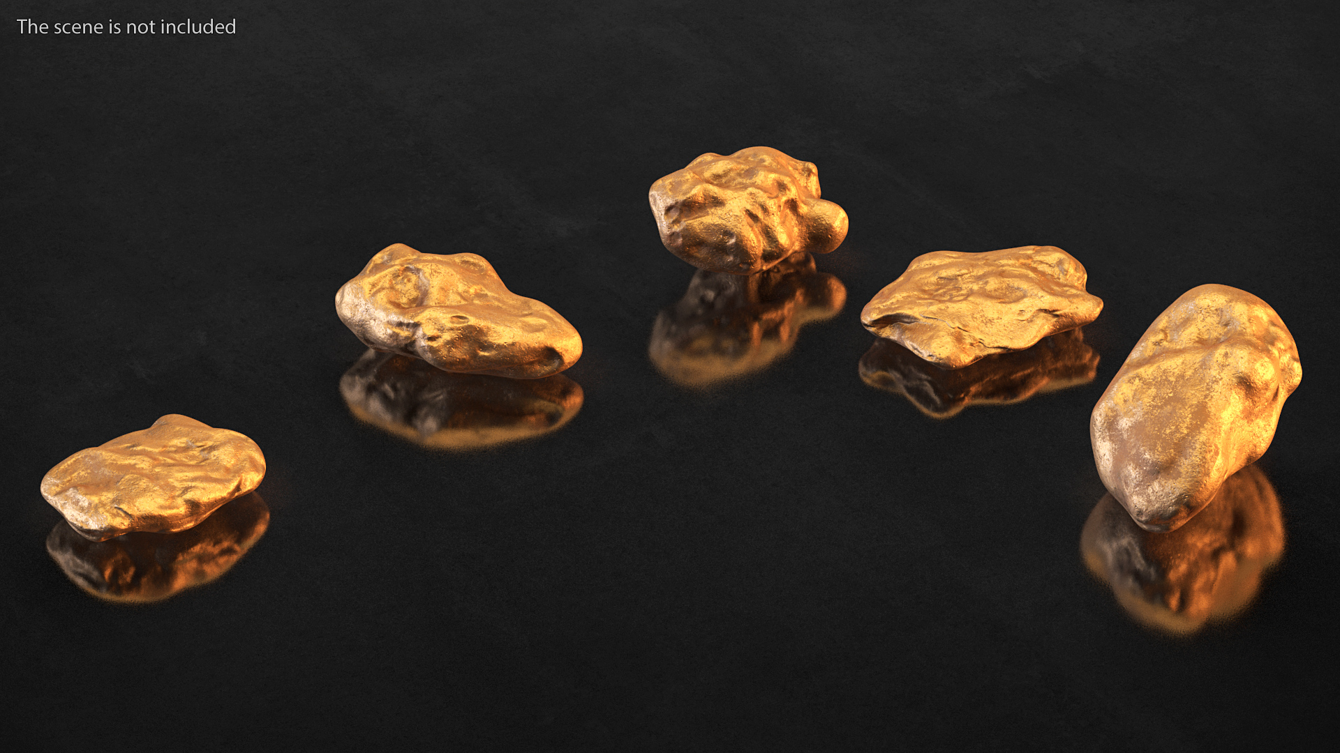 3D model Metallic Copper Small Minerals