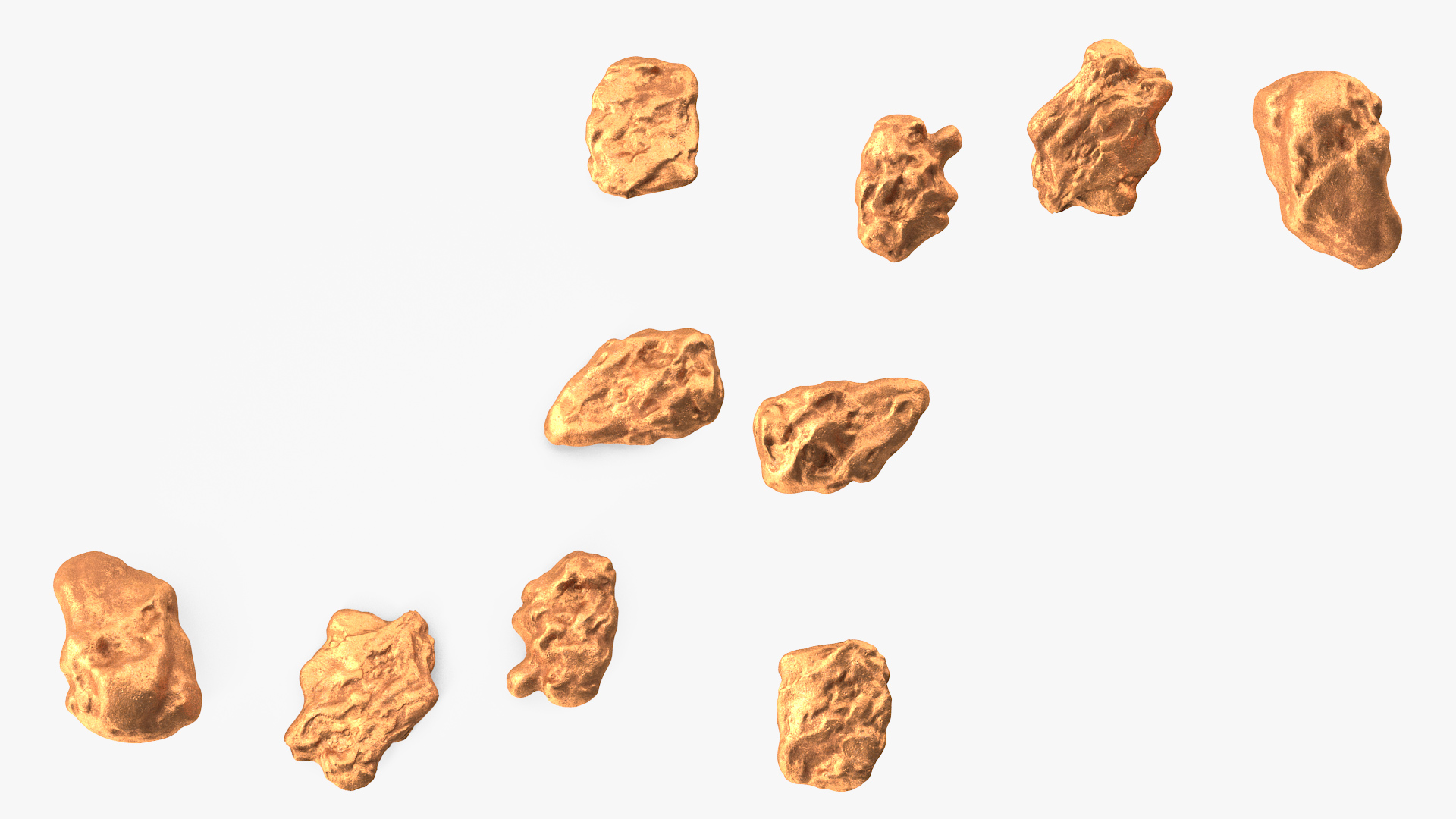 3D model Metallic Copper Small Minerals