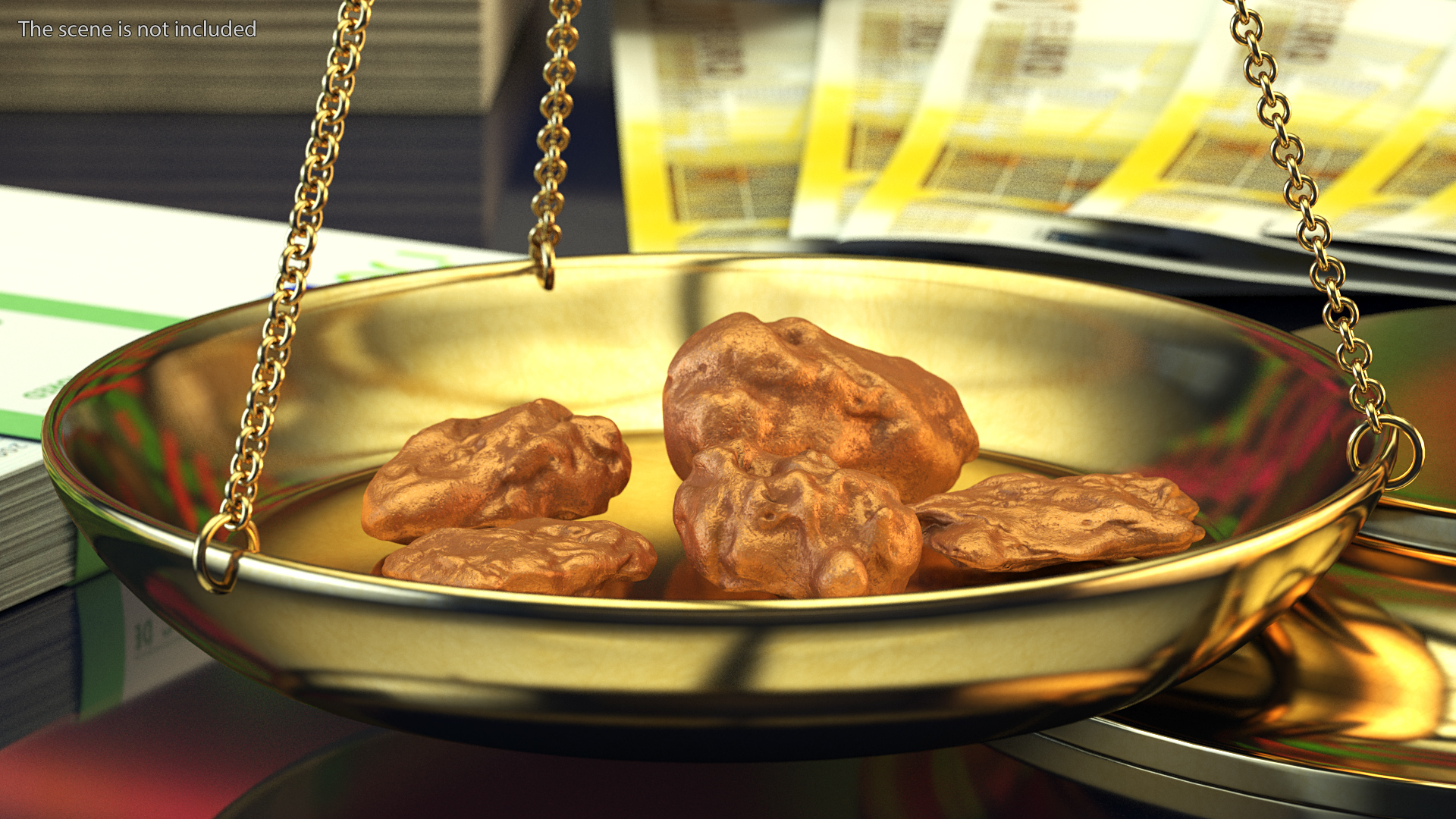 3D model Metallic Copper Small Minerals
