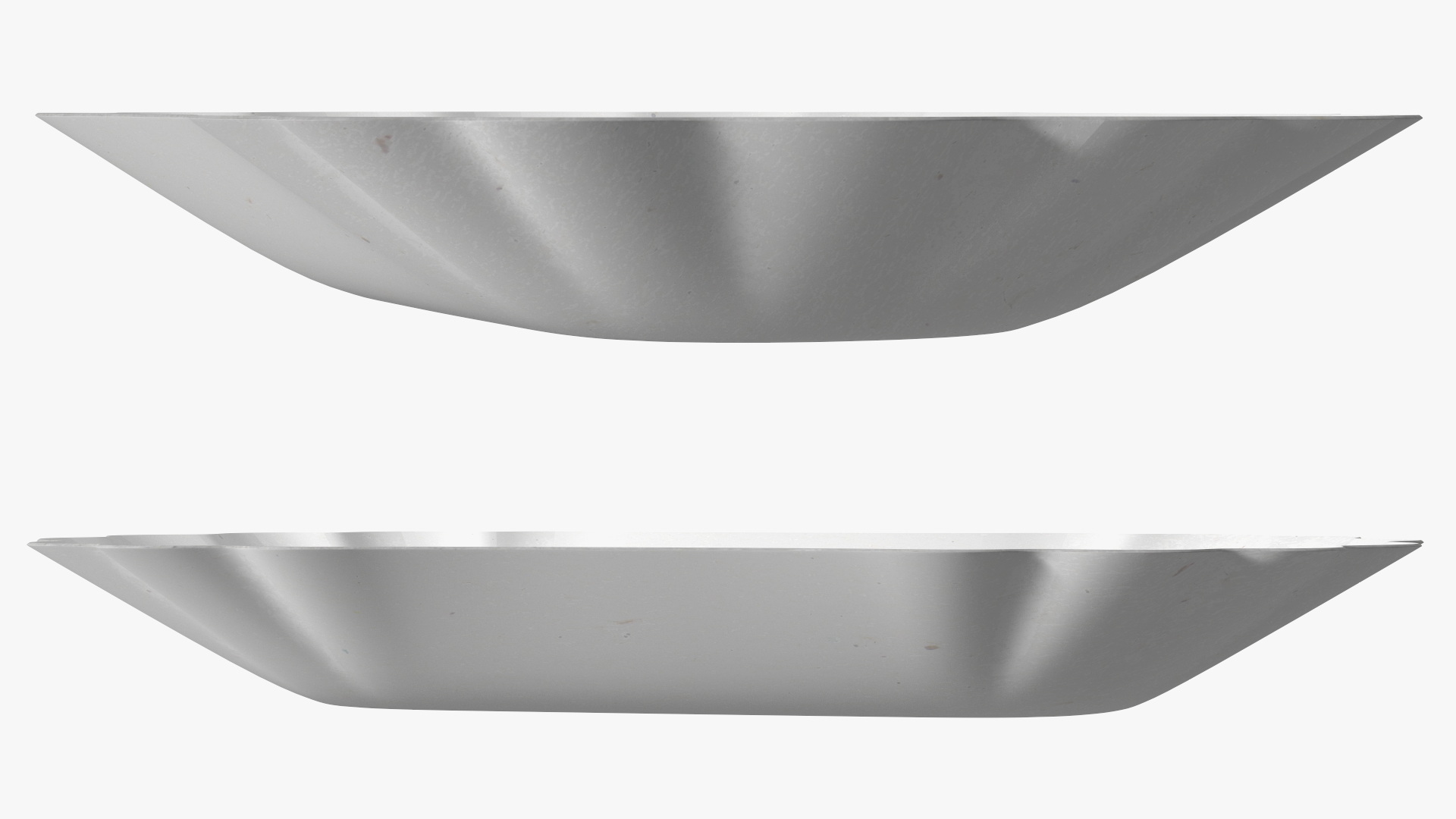 3D White Curly Paper Plate model