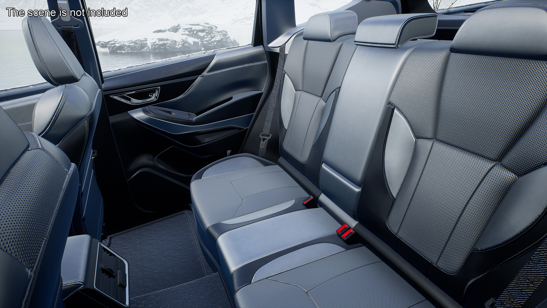 Green Compact Crossover SUV 3D