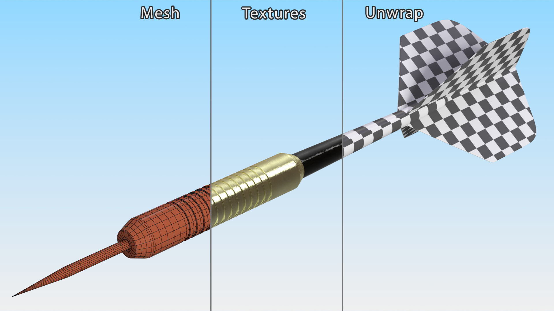 3D model American Flag Themed Dart