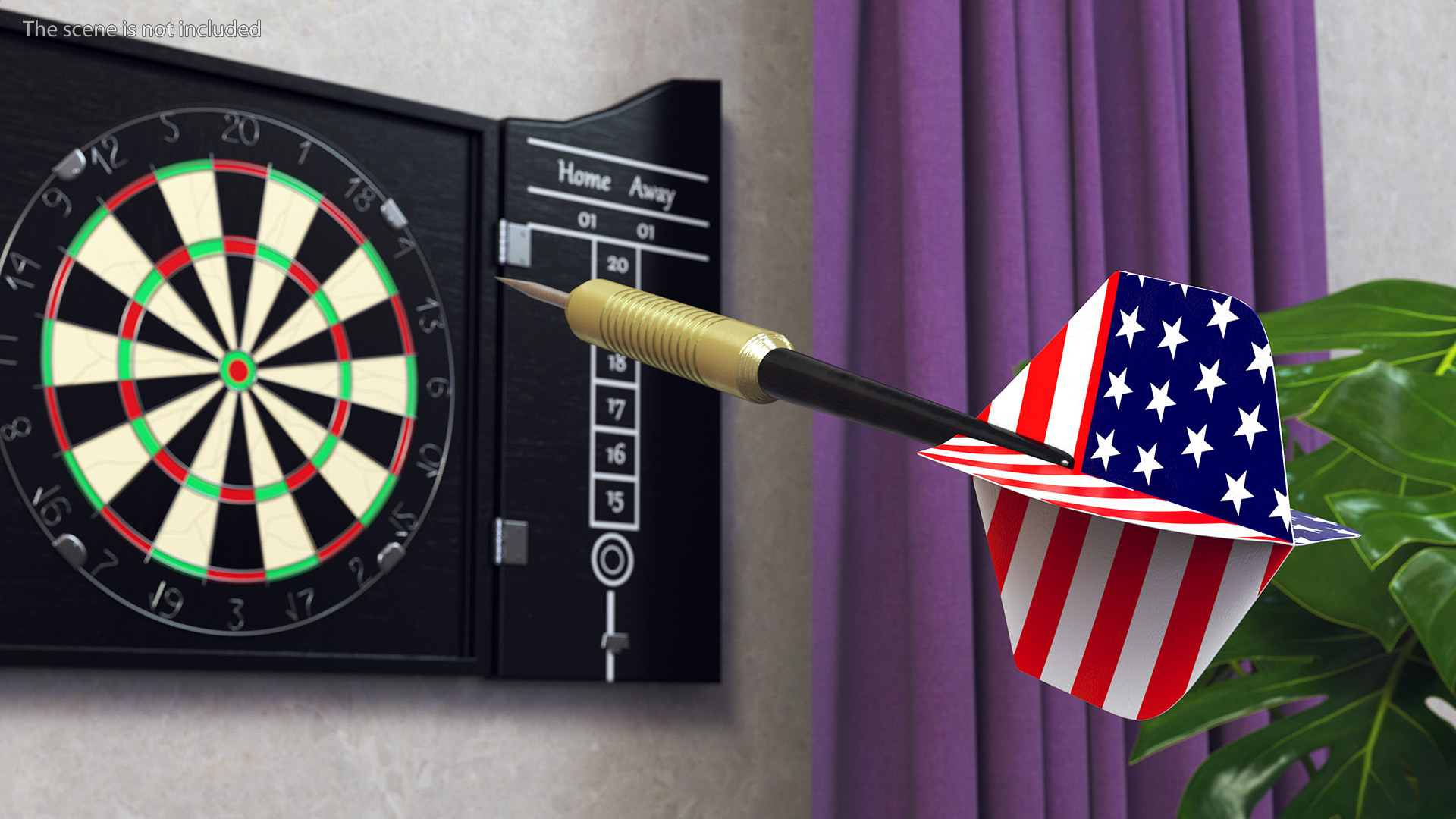 3D model American Flag Themed Dart