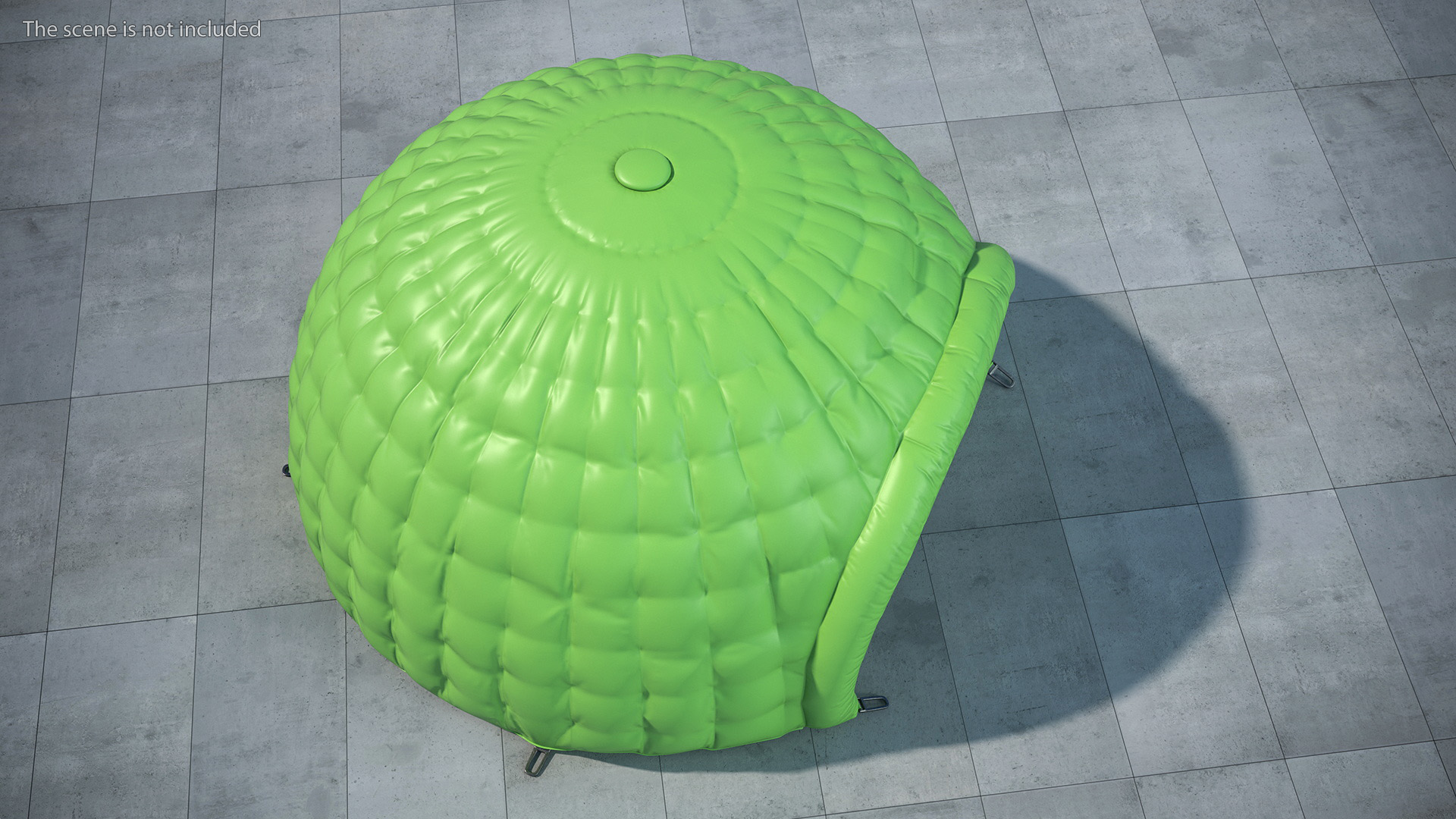 Inflatable Dome Shelter Green 3D model