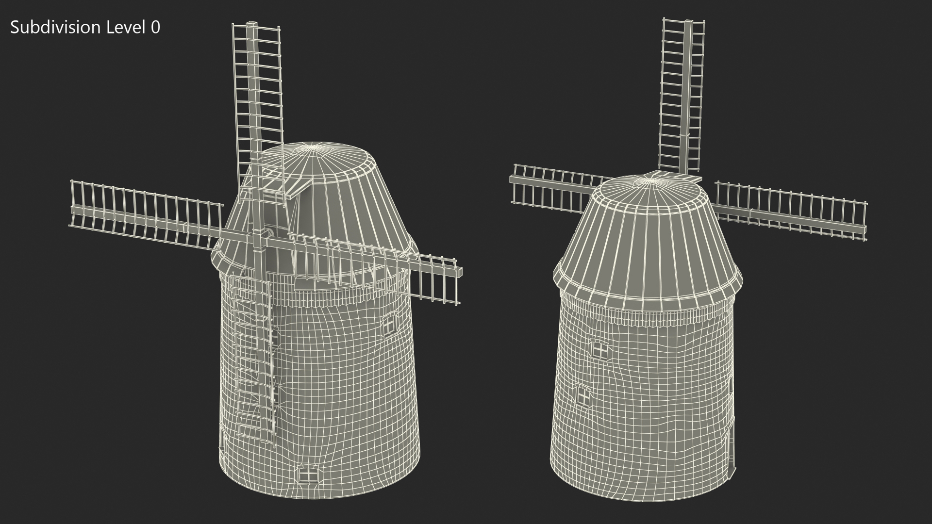 3D model Windmill Rigged