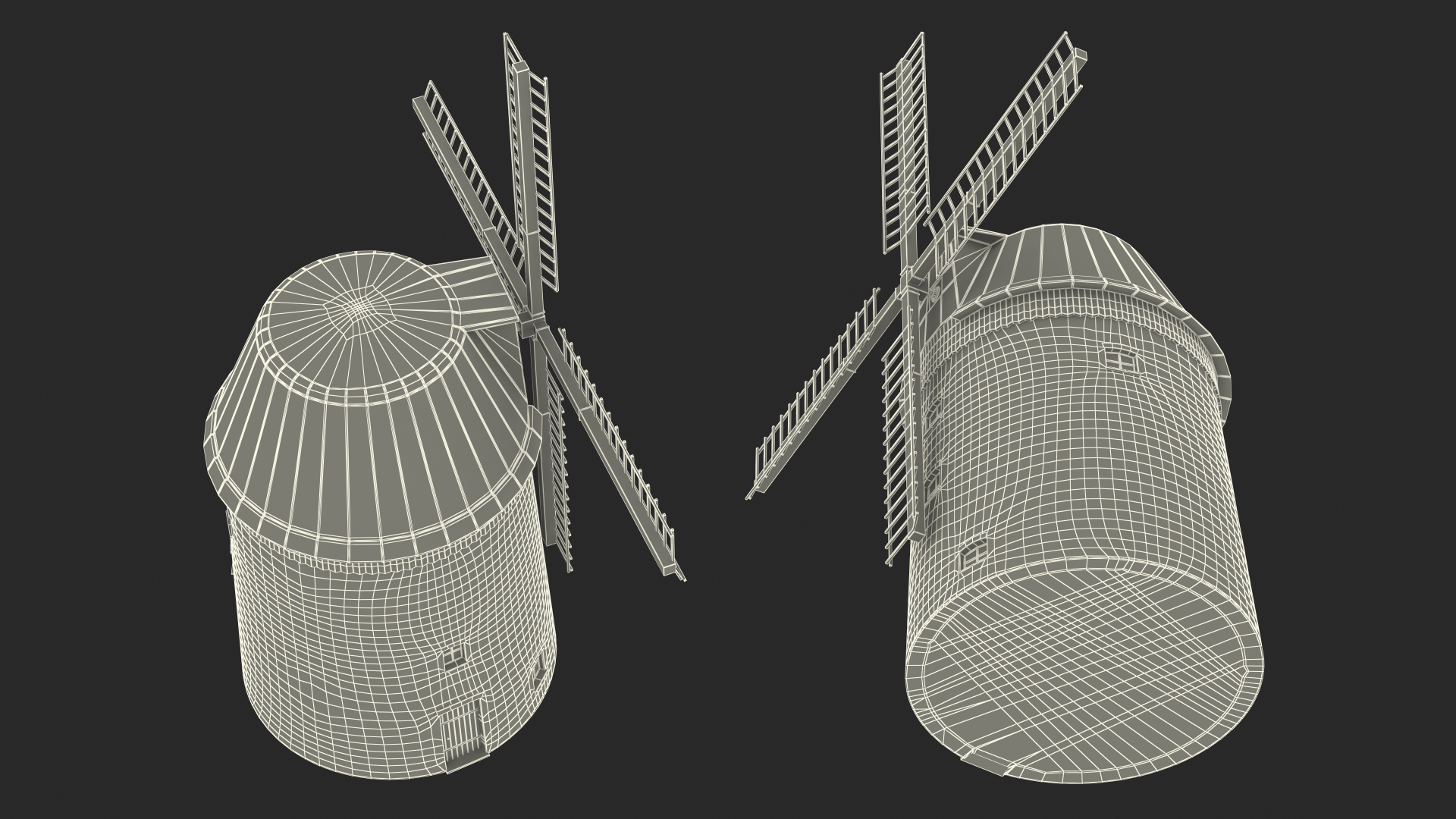 3D model Windmill Rigged