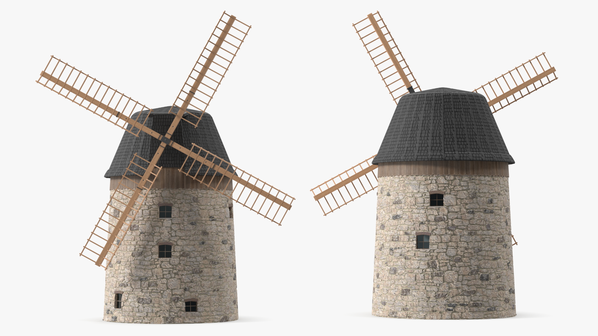 3D model Windmill Rigged