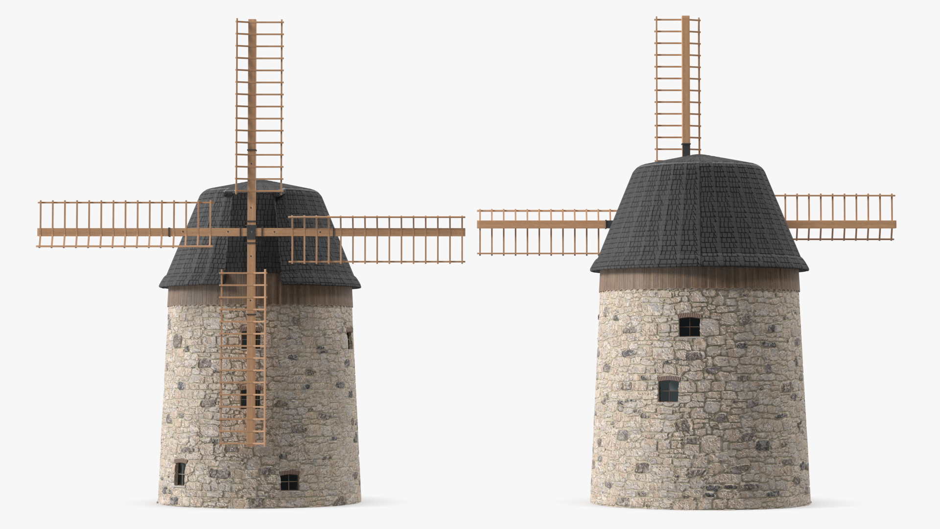 3D model Windmill Rigged