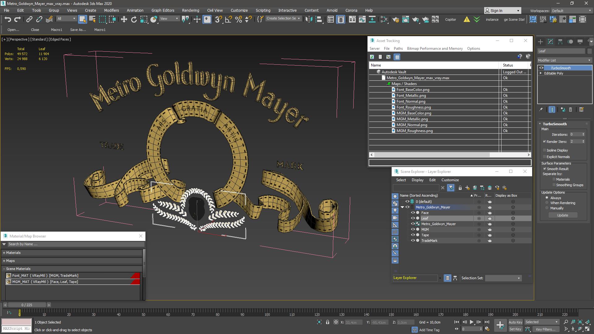 Metro Goldwyn Mayer 3D model