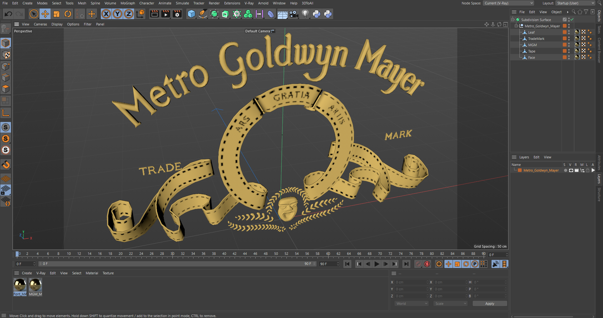 Metro Goldwyn Mayer 3D model