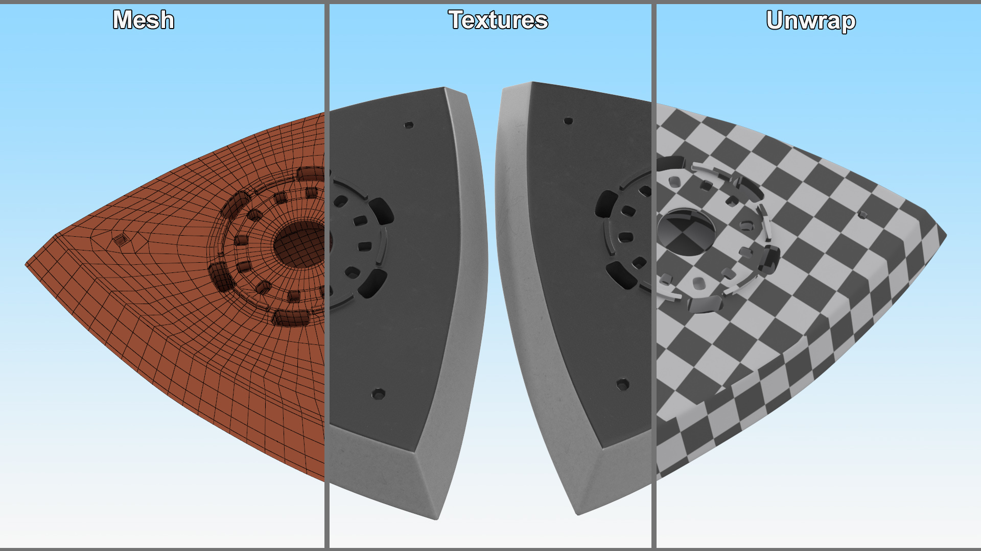 Delta Sanding Pad 3D