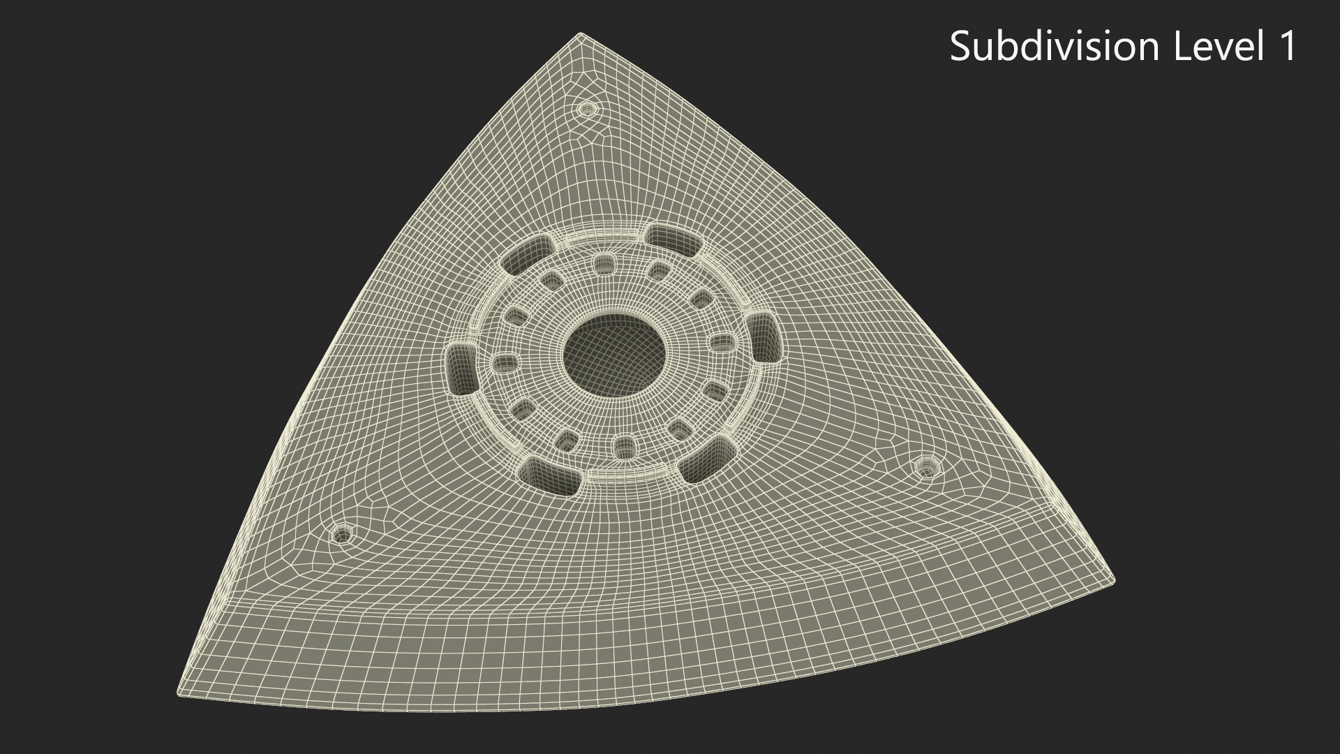 Delta Sanding Pad 3D