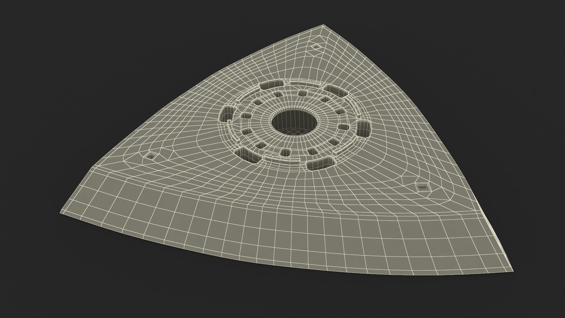 Delta Sanding Pad 3D