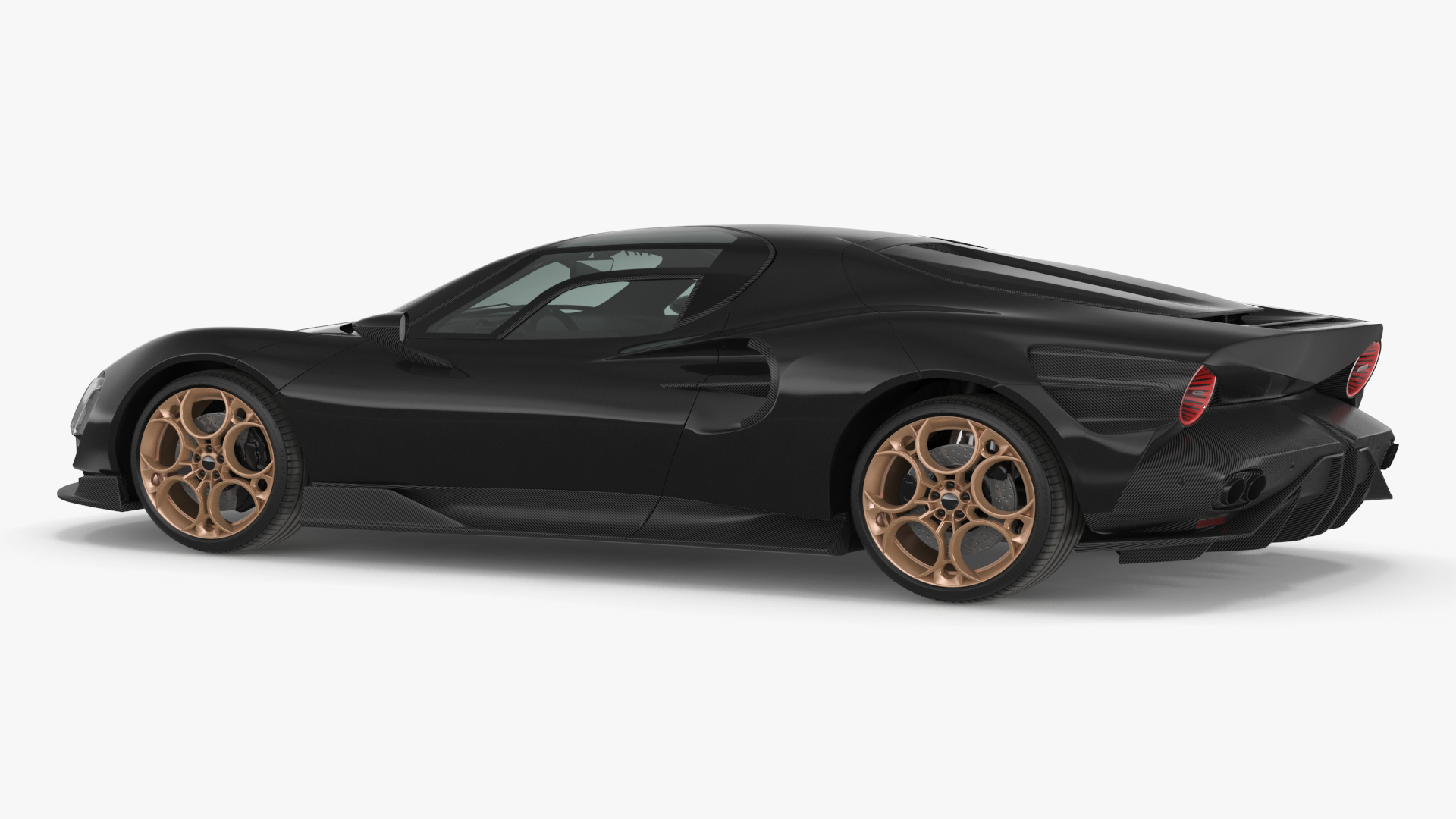 3D Luxury Sports Coupe Concept Black model