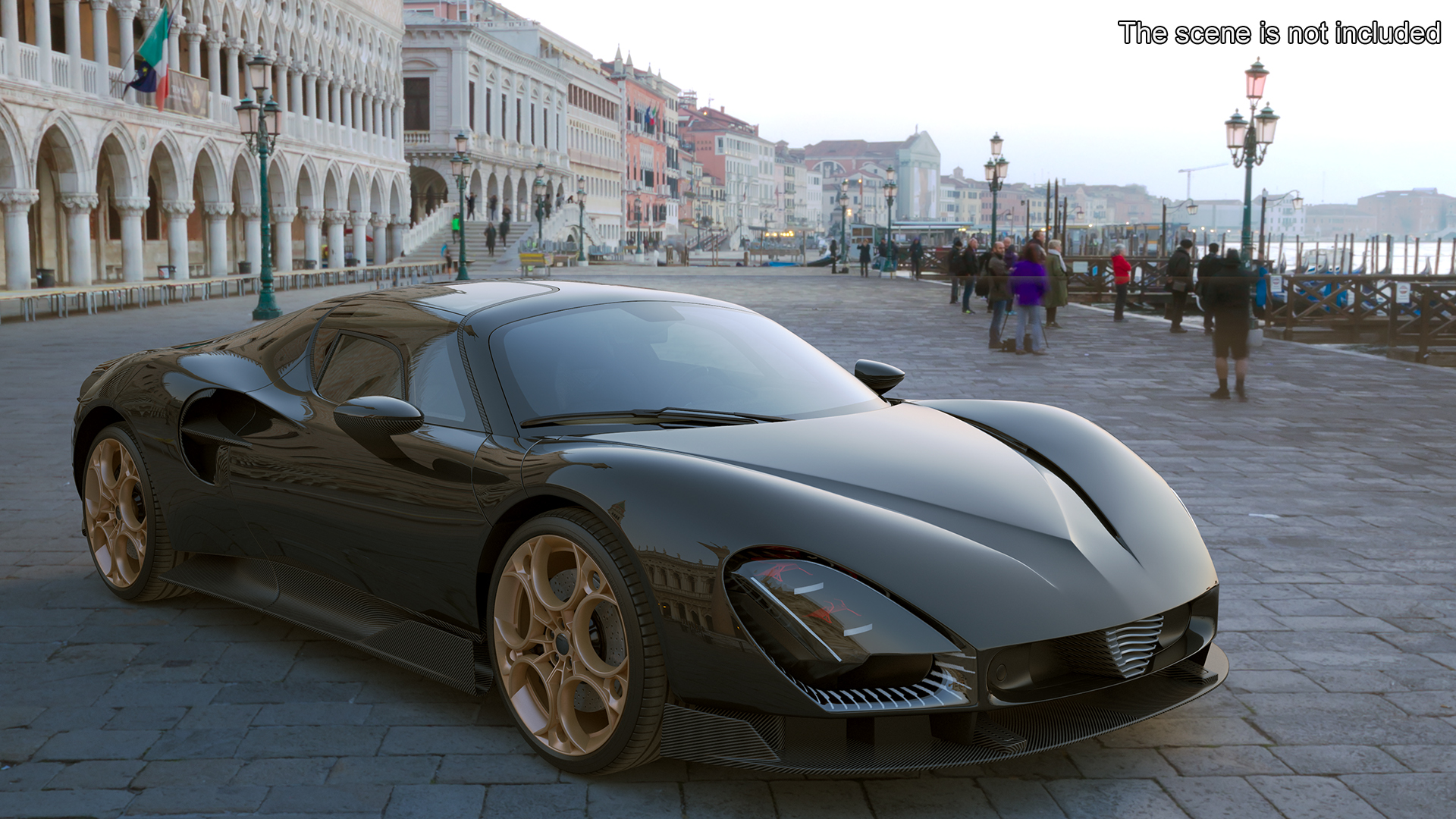 3D Luxury Sports Coupe Concept Black model