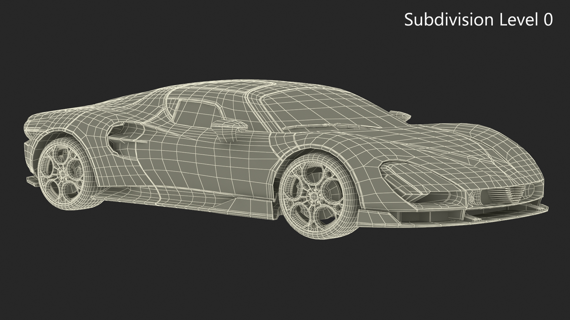 3D Luxury Sports Coupe Concept Black model