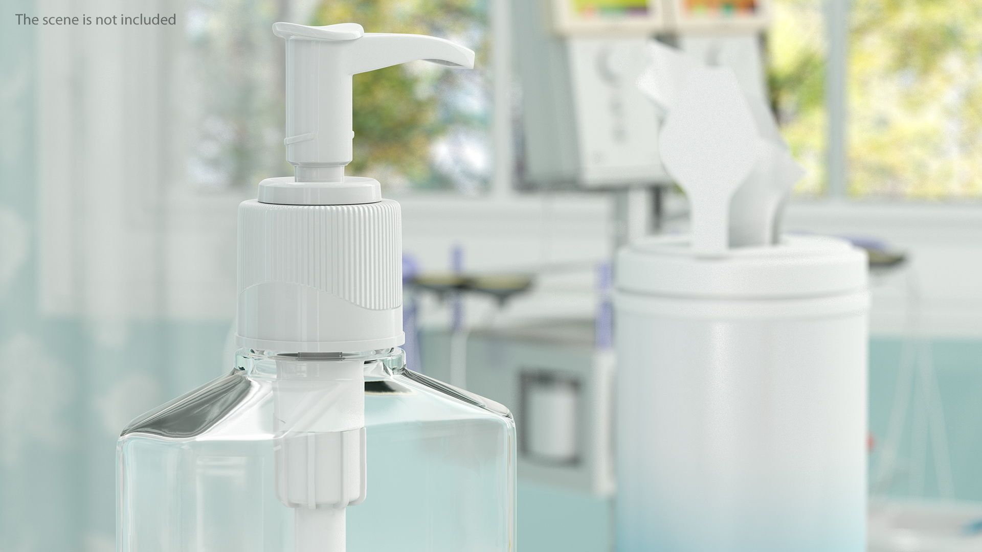 3D Empty Bottle with Dispenser Cap
