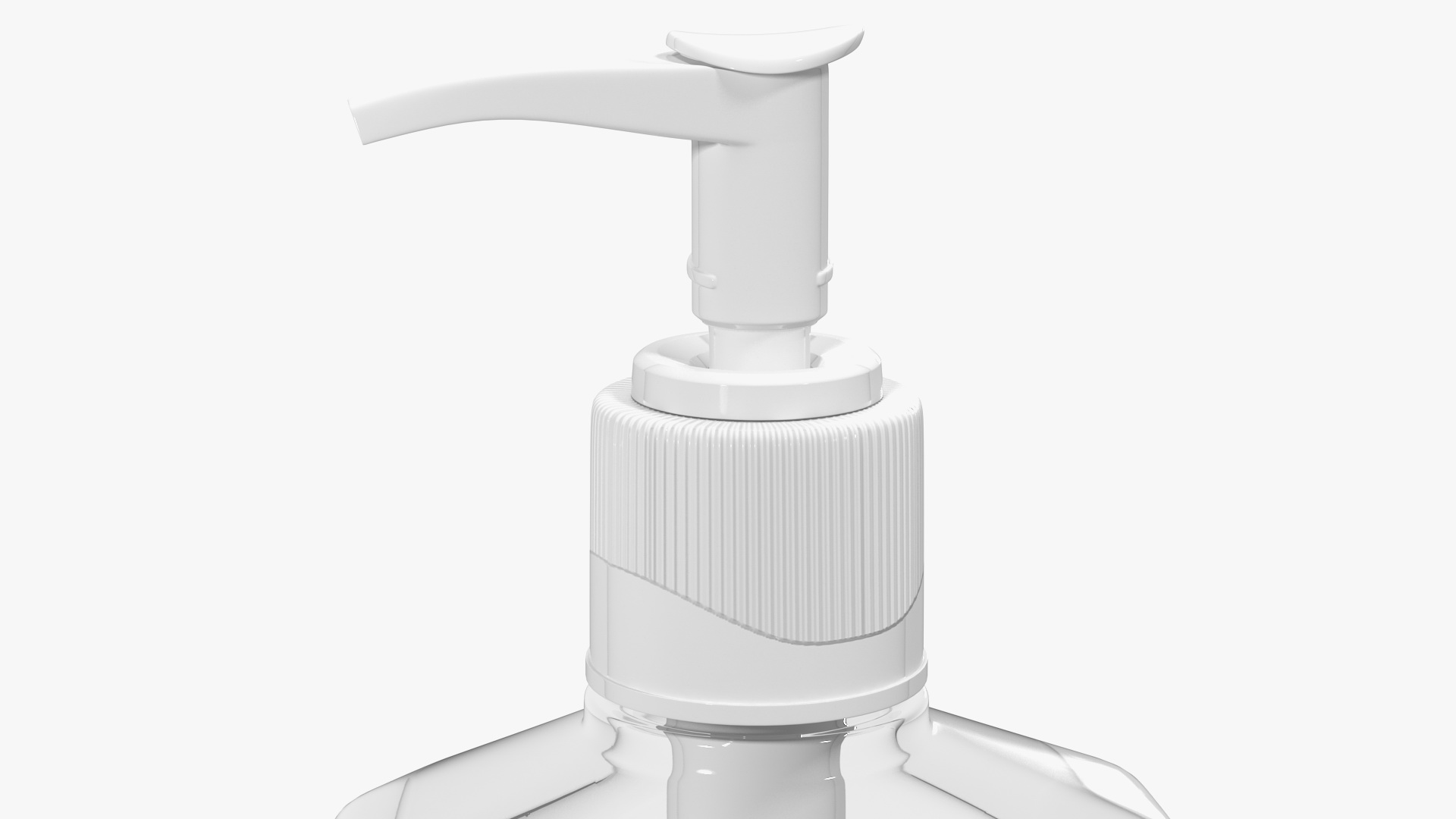 3D Empty Bottle with Dispenser Cap