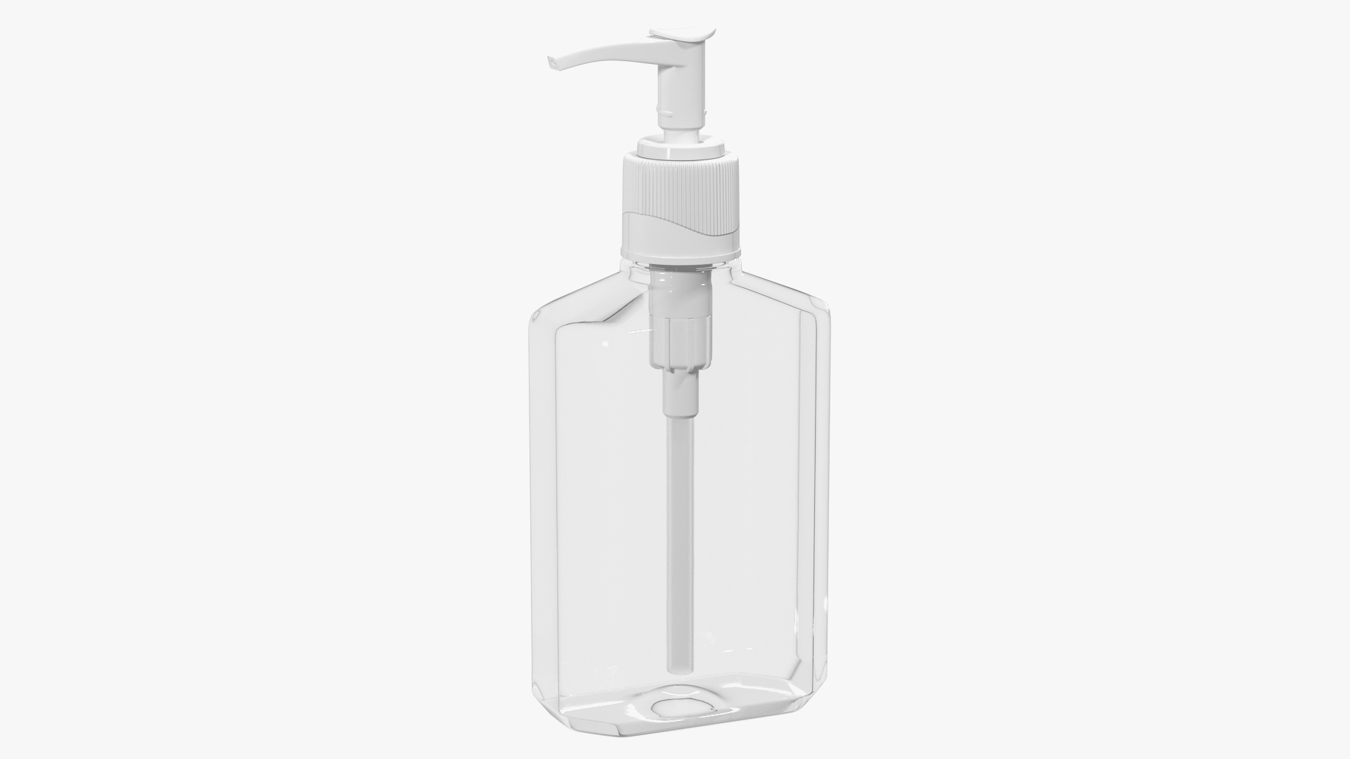 3D Empty Bottle with Dispenser Cap
