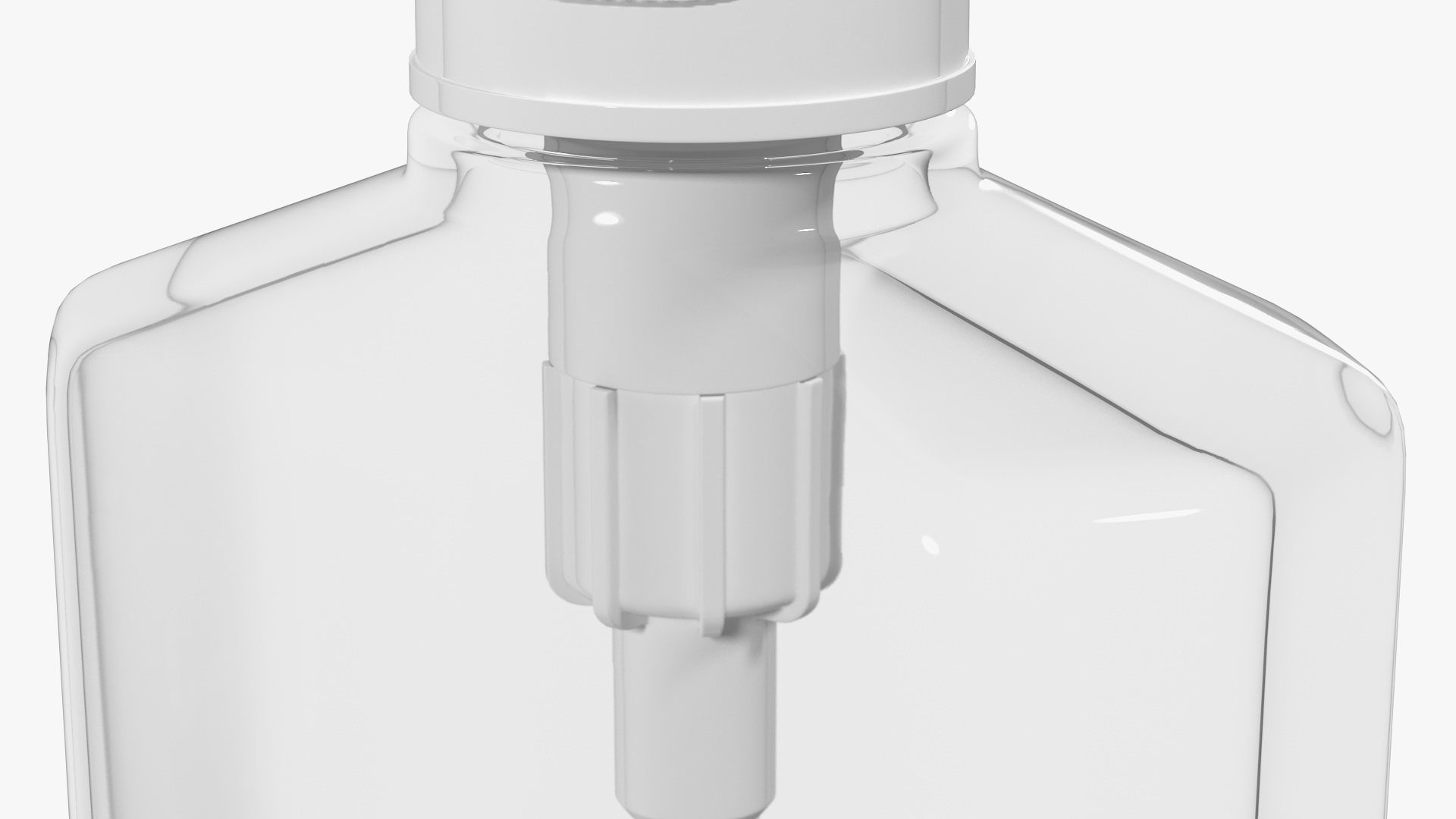 3D Empty Bottle with Dispenser Cap