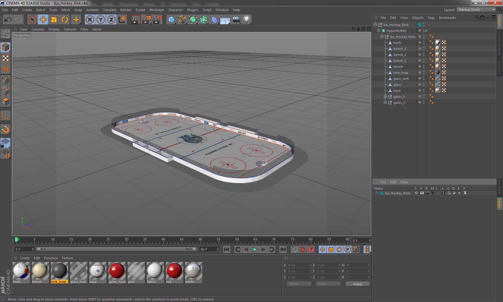 3D model Ice Hockey Rink
