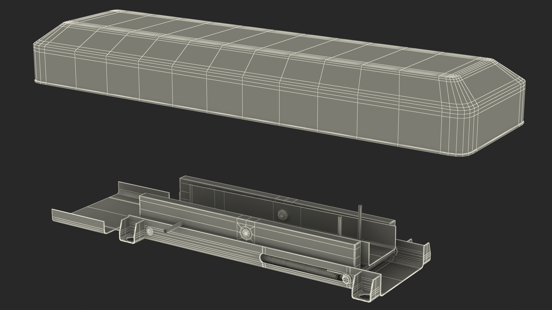 Automatic Parking Barrier with Remote Control Folded 3D