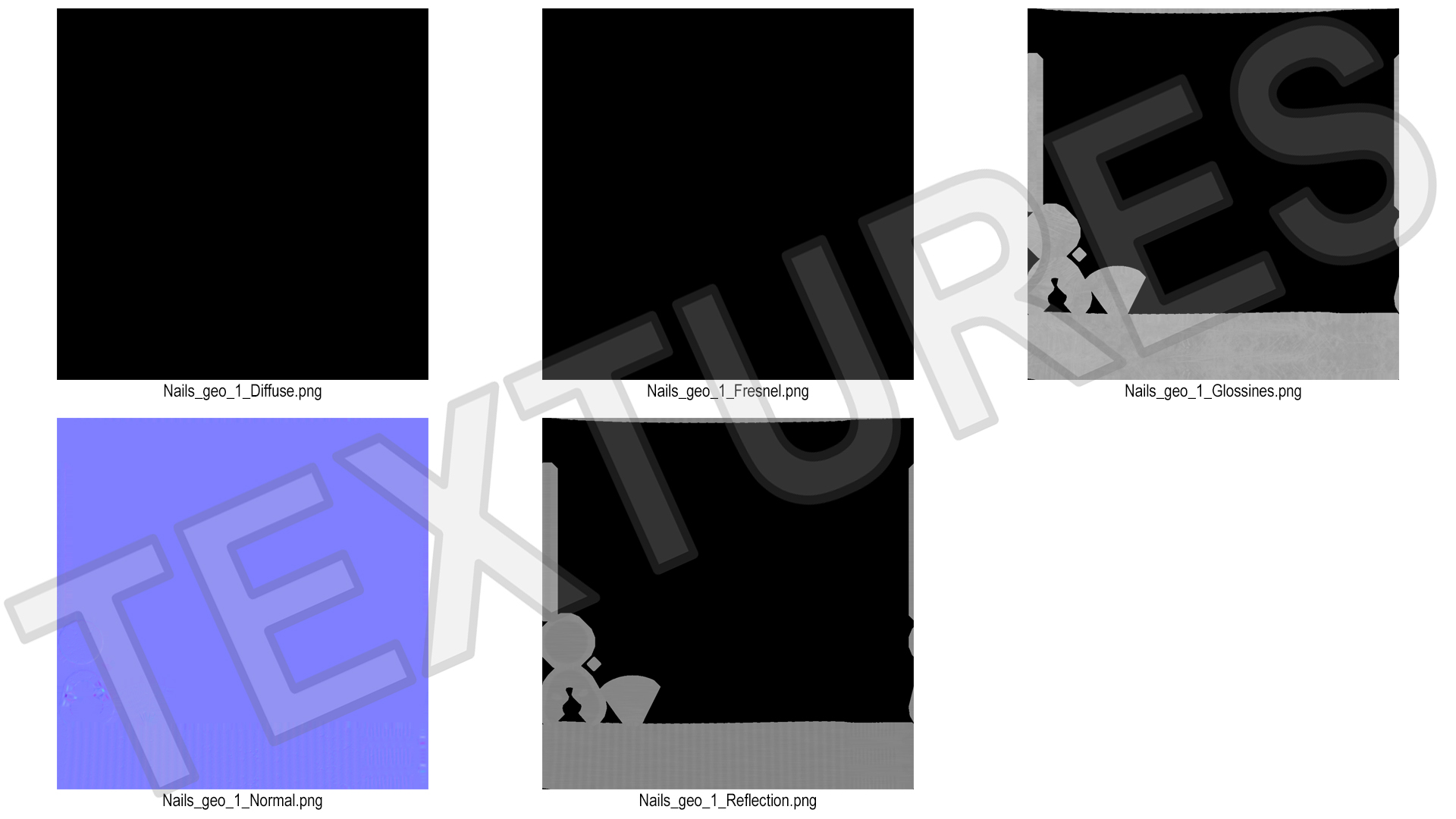 3D Annular Ring Nails model