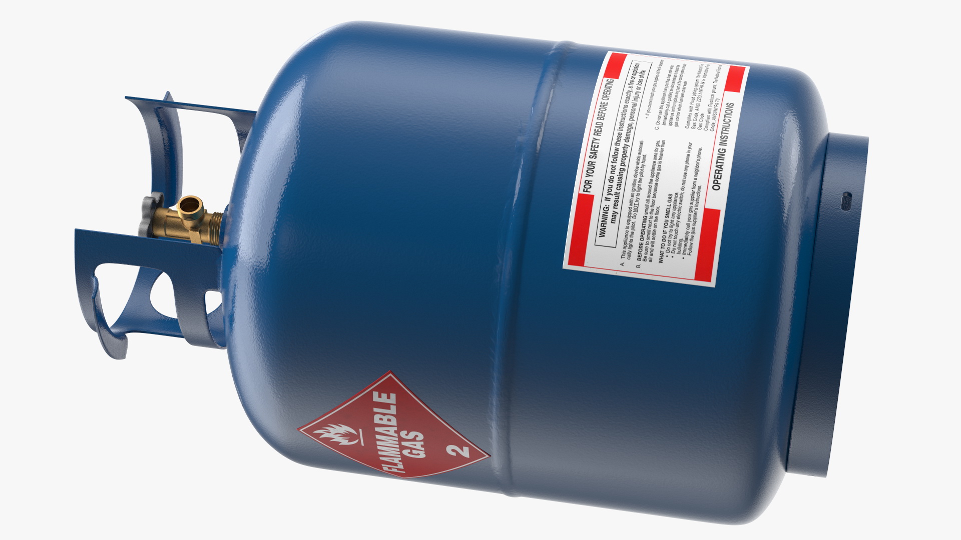 3D model Propane Gas Cylinder Tank