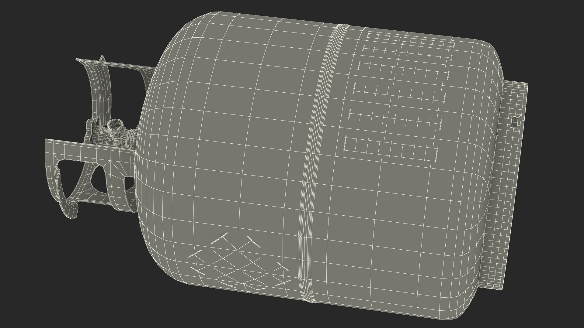 3D model Propane Gas Cylinder Tank