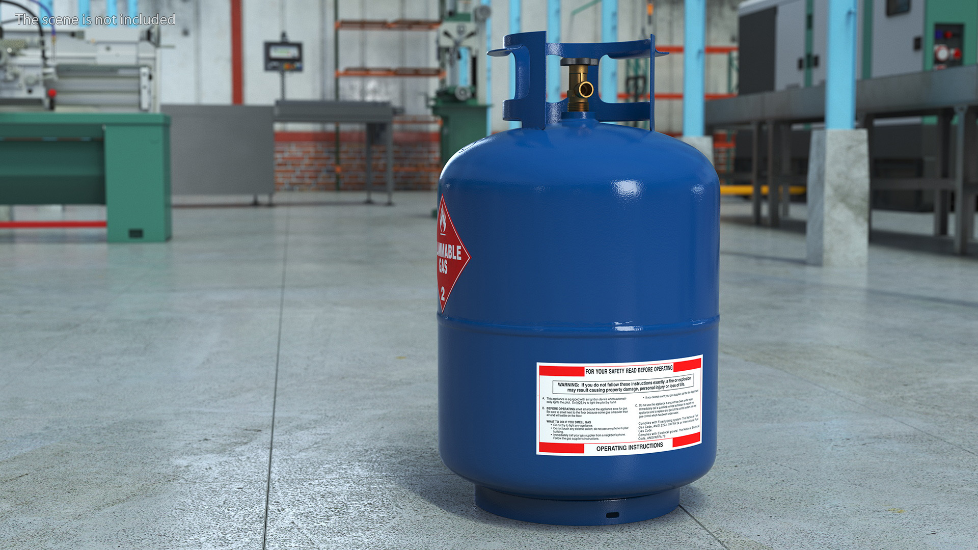 3D model Propane Gas Cylinder Tank