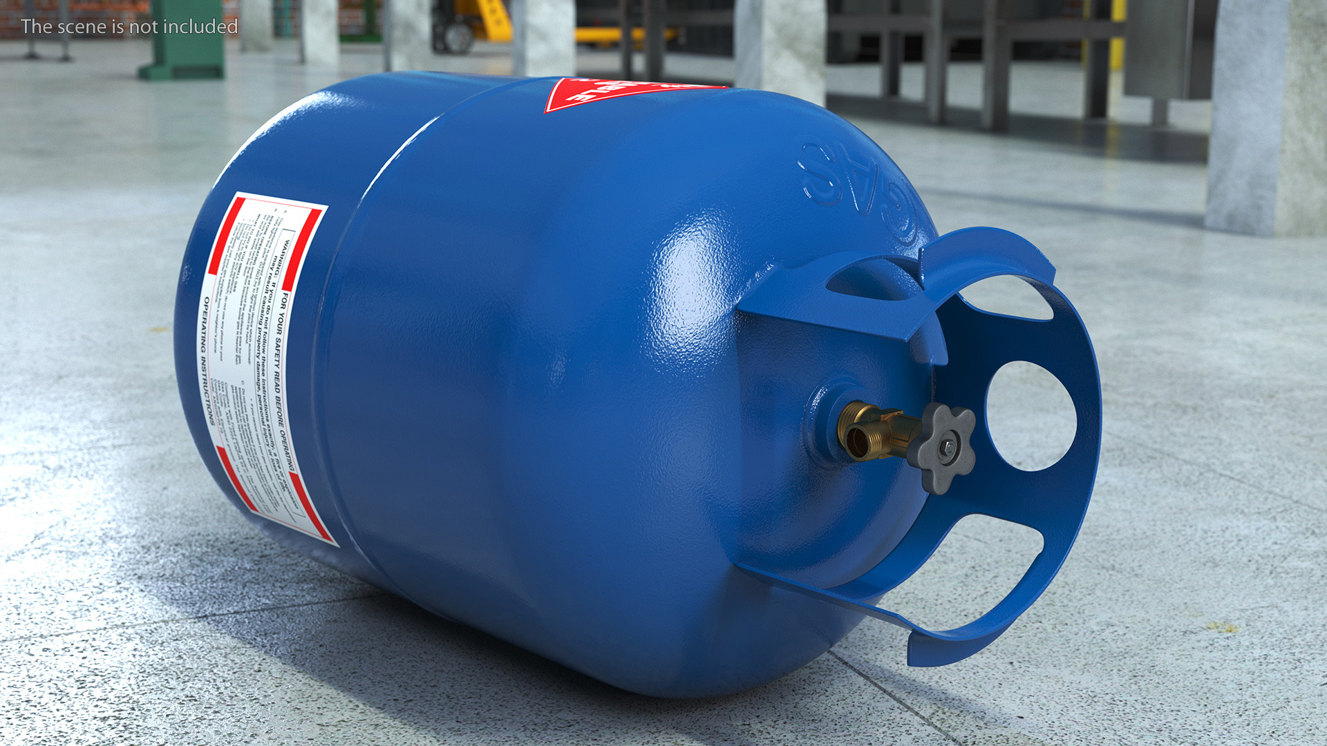 3D model Propane Gas Cylinder Tank
