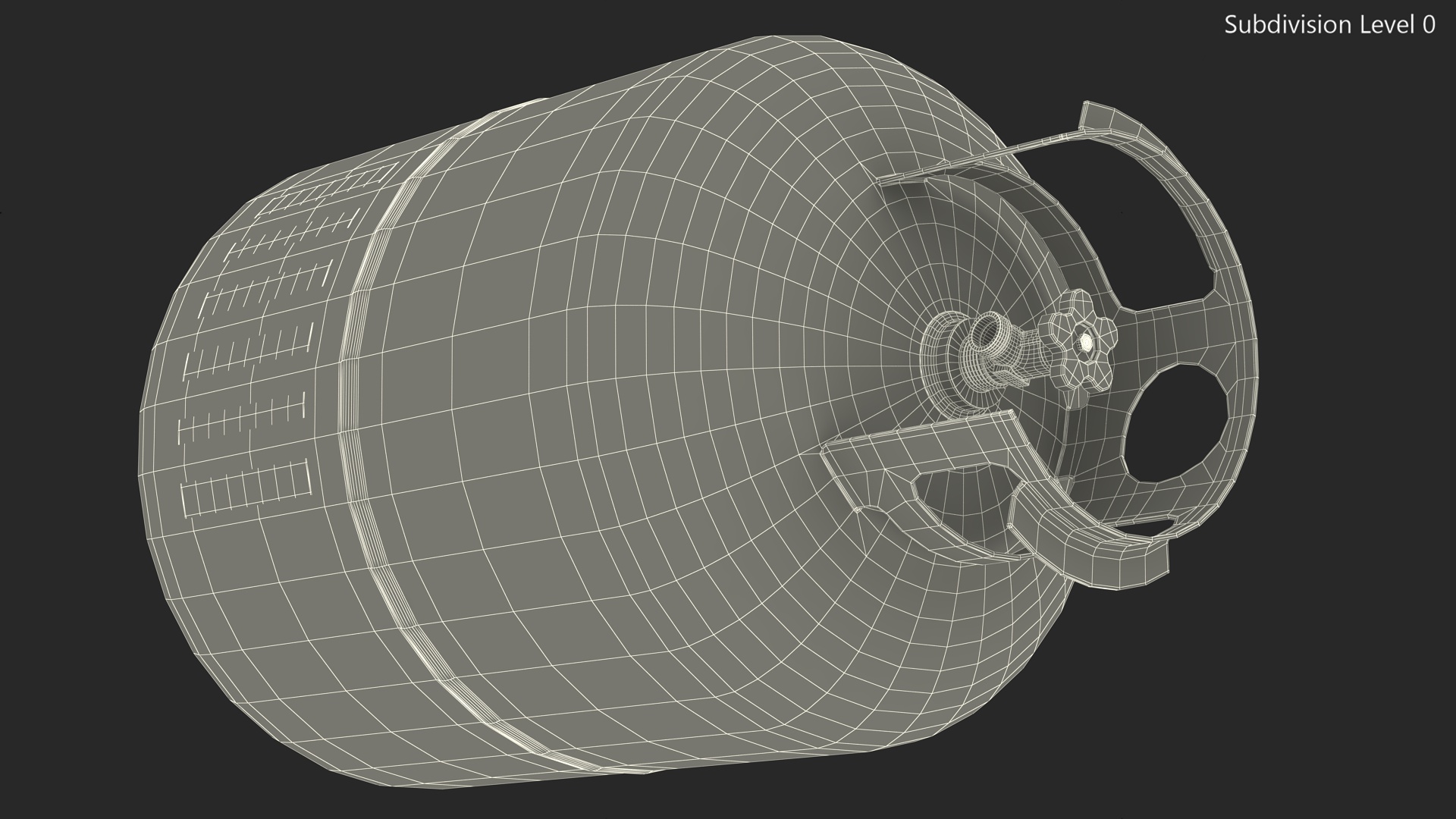 3D model Propane Gas Cylinder Tank