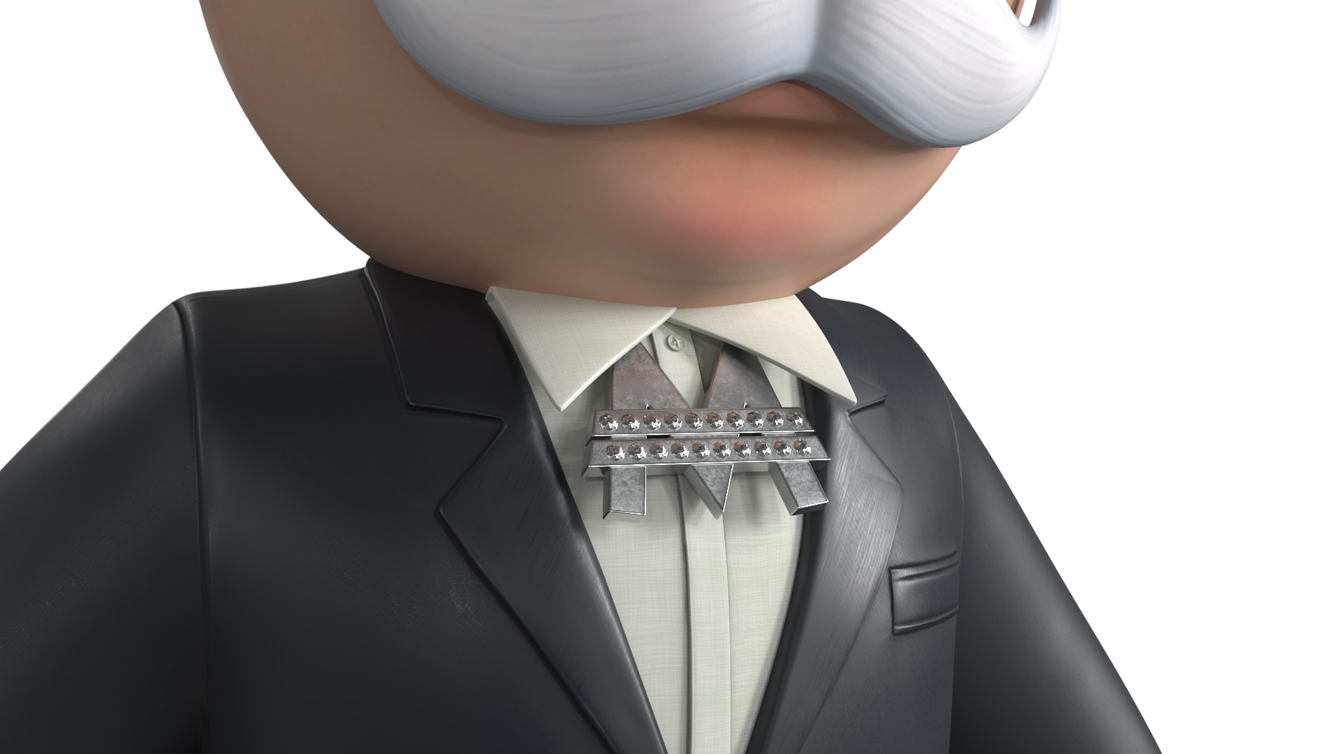 3D model Mr Monopoly Mascot Rigged
