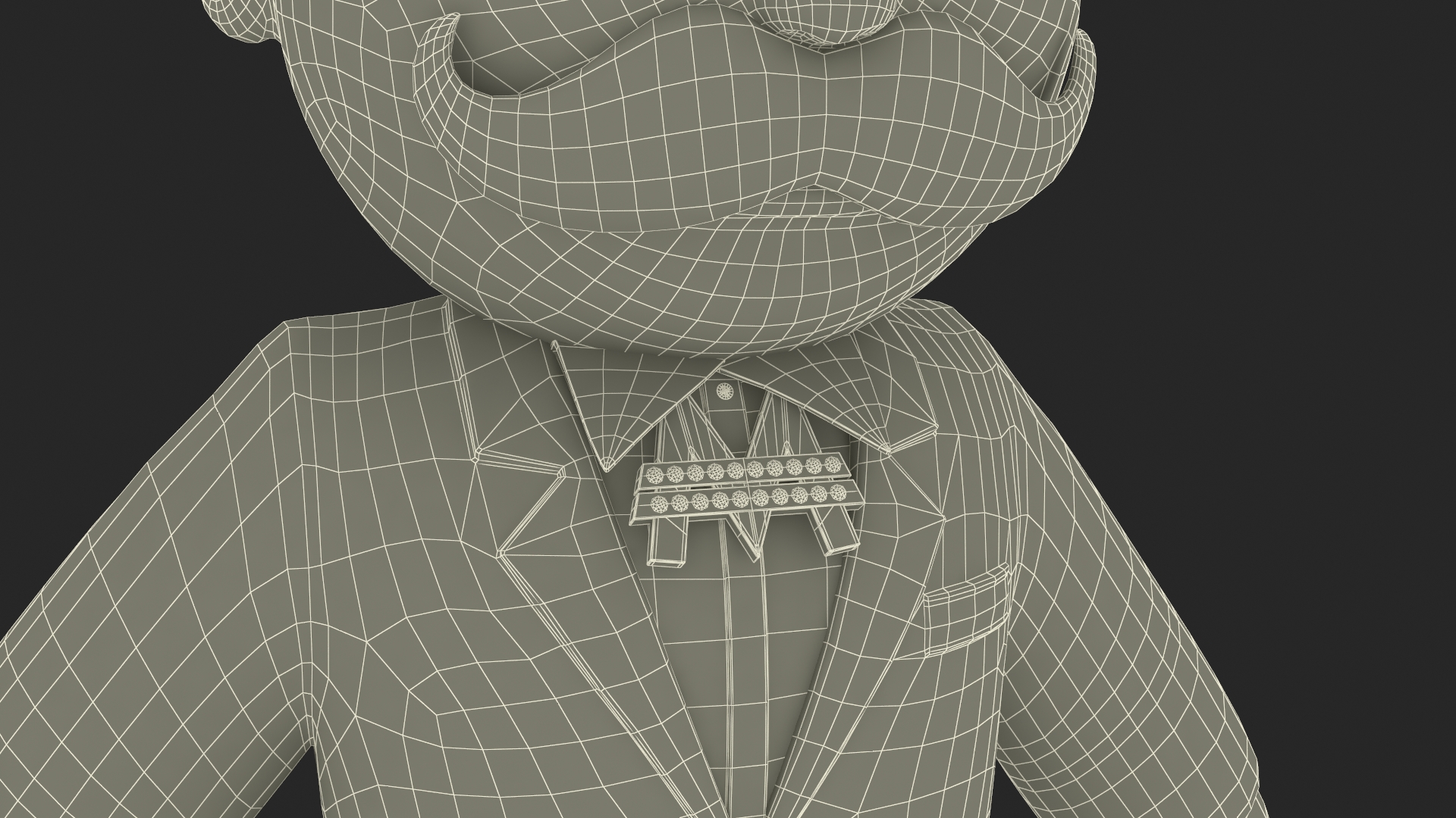 3D model Mr Monopoly Mascot Rigged