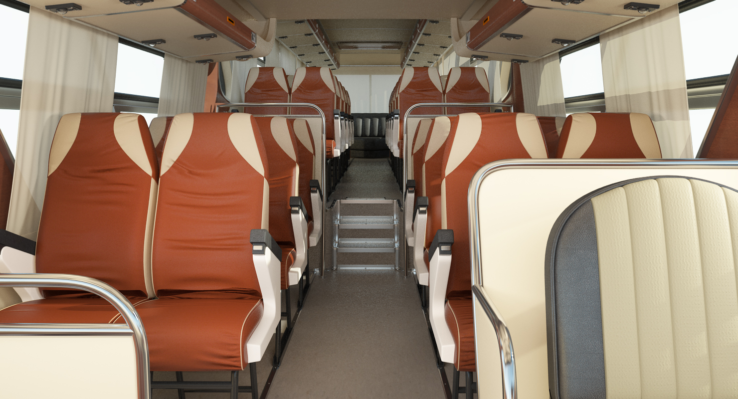 3D Sultana TM40 1973 Bus Rigged model