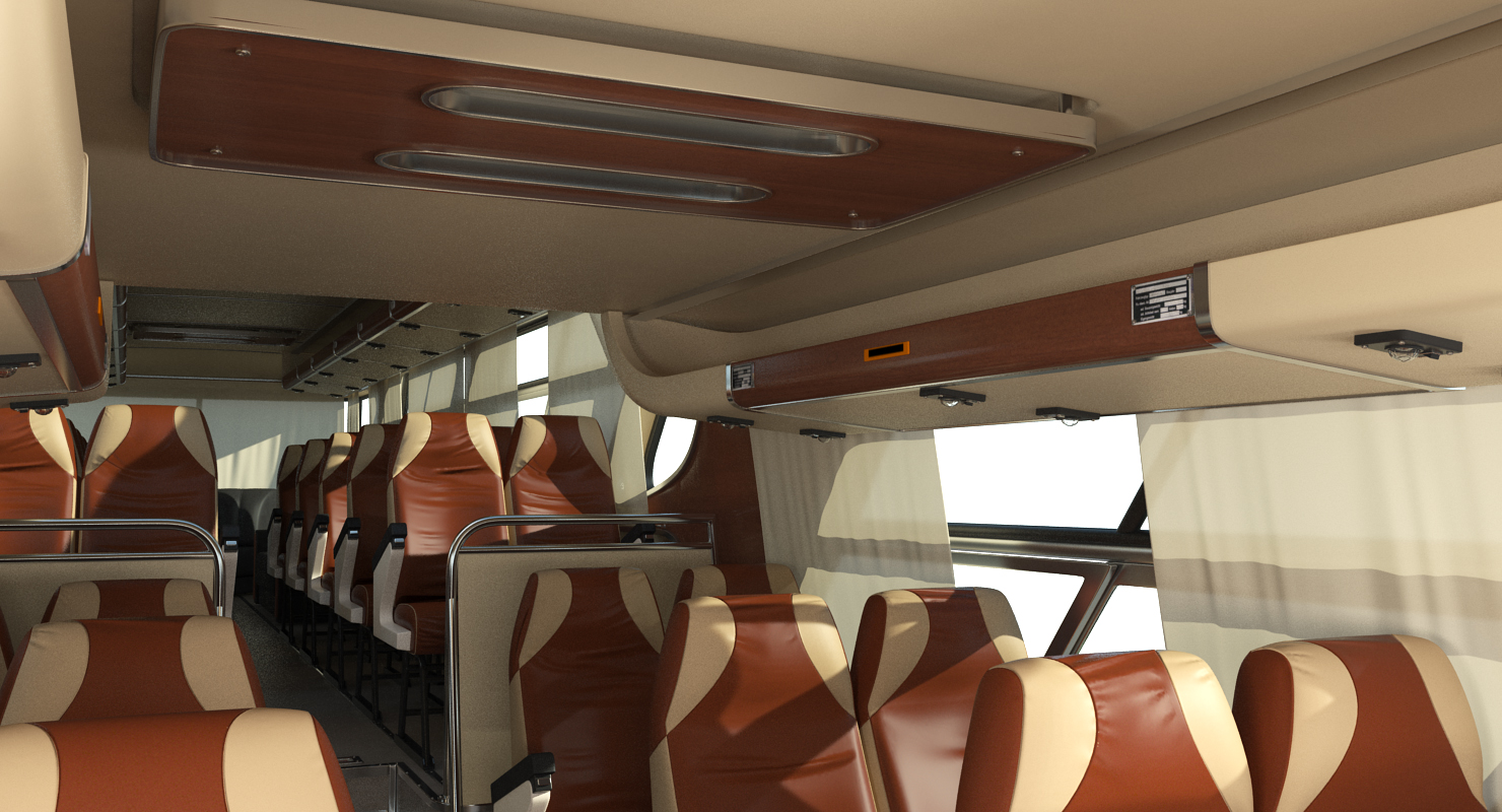 3D Sultana TM40 1973 Bus Rigged model