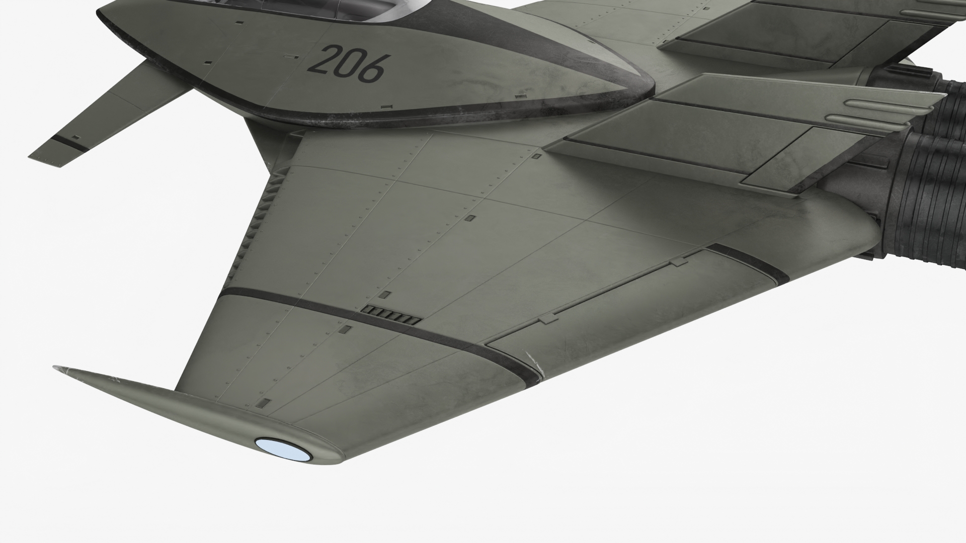 3D model Futuristic Stealth Fighter Aircraft