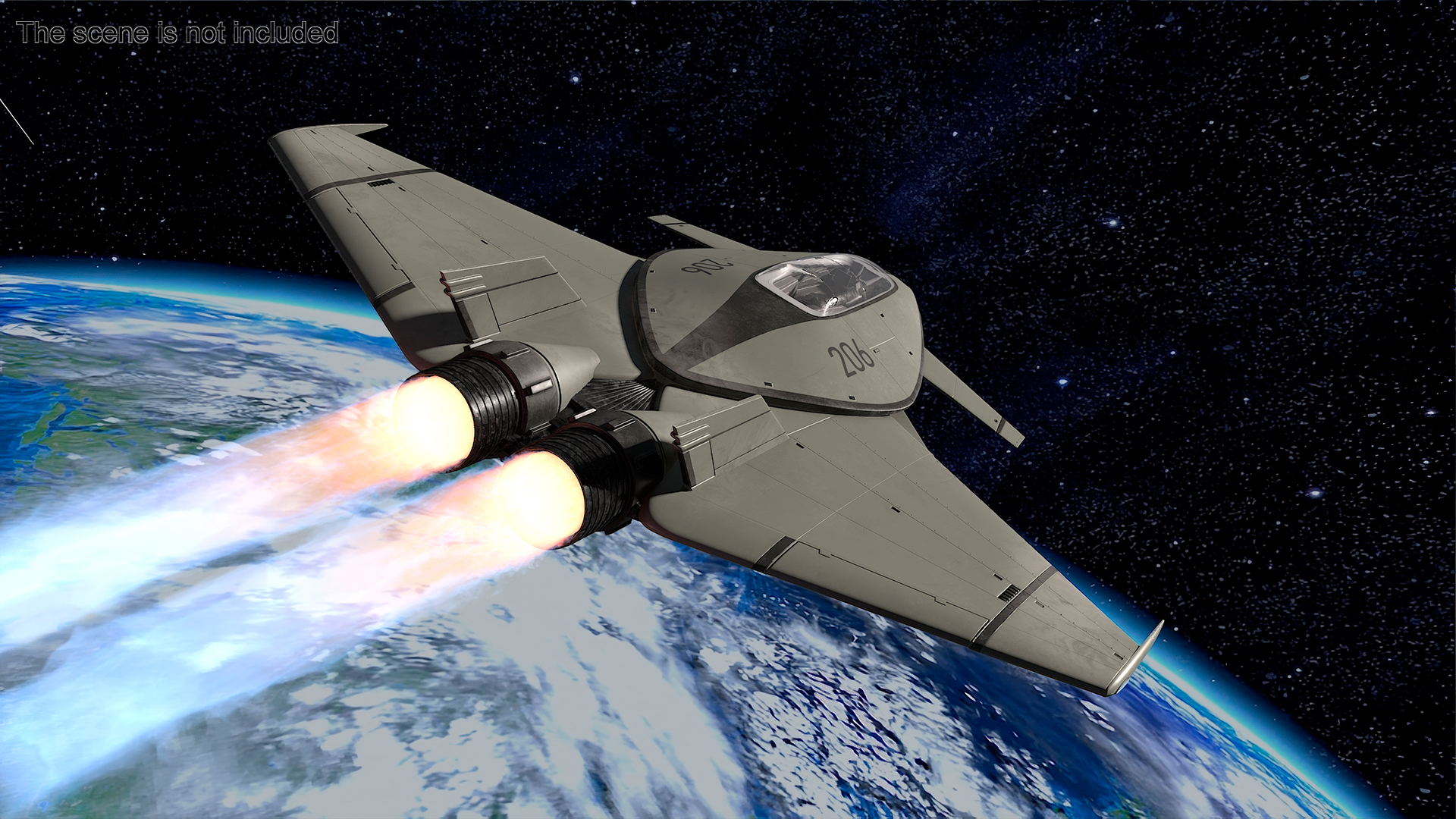 3D model Futuristic Stealth Fighter Aircraft