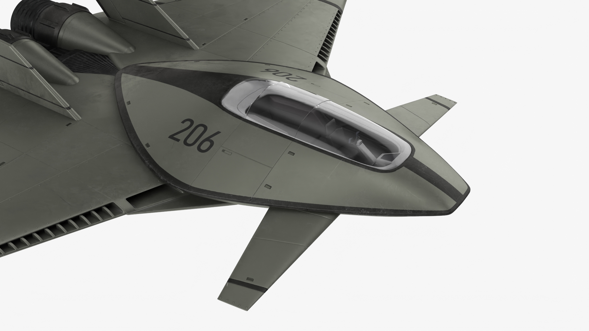 3D model Futuristic Stealth Fighter Aircraft