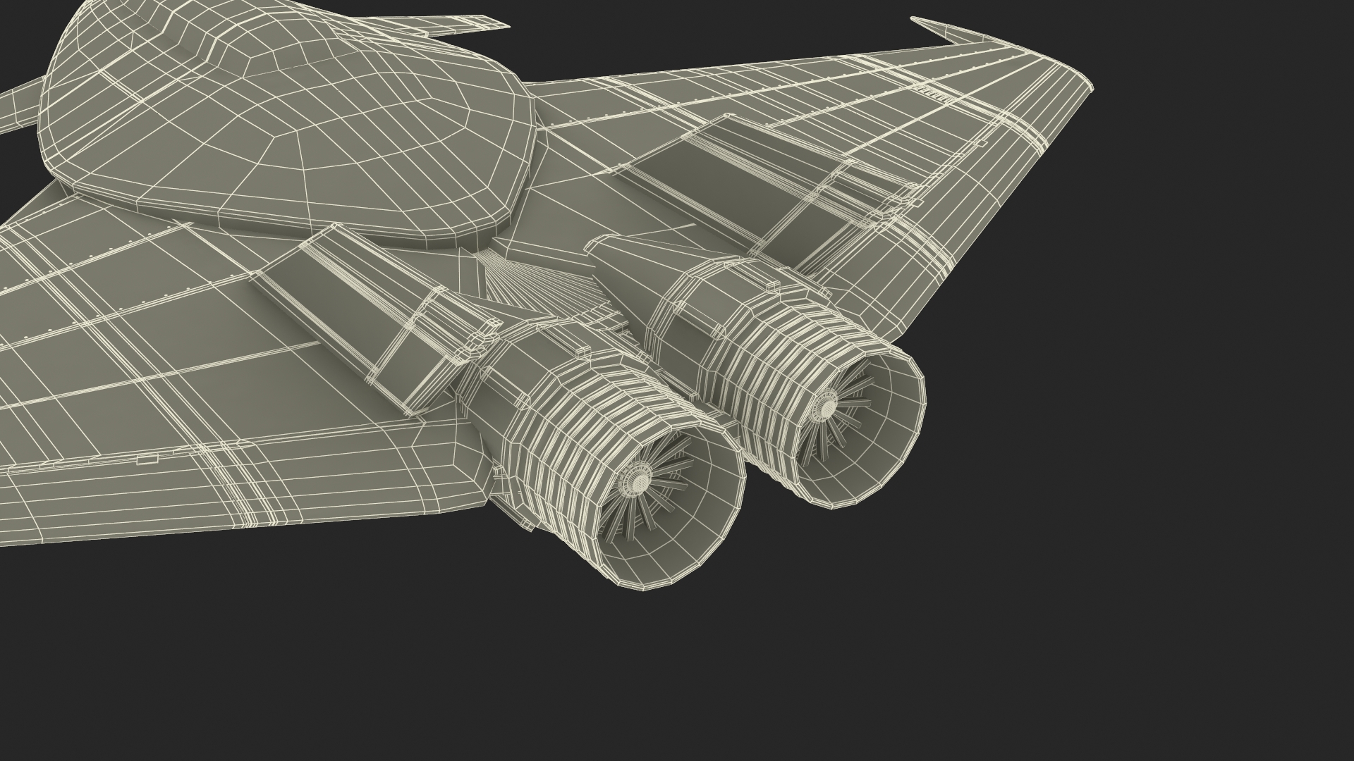 3D model Futuristic Stealth Fighter Aircraft