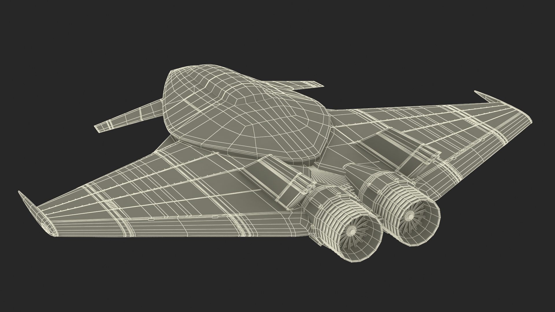 3D model Futuristic Stealth Fighter Aircraft