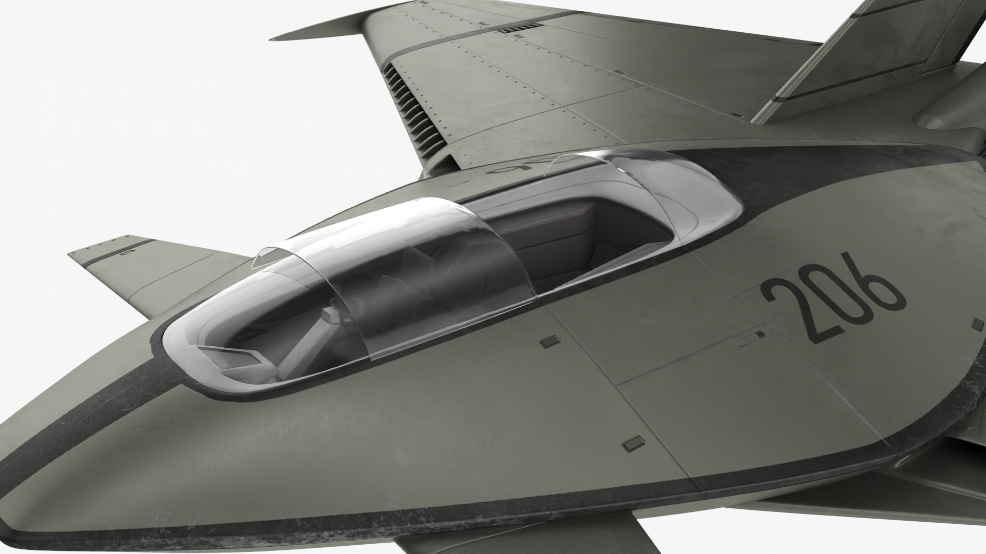 3D model Futuristic Stealth Fighter Aircraft